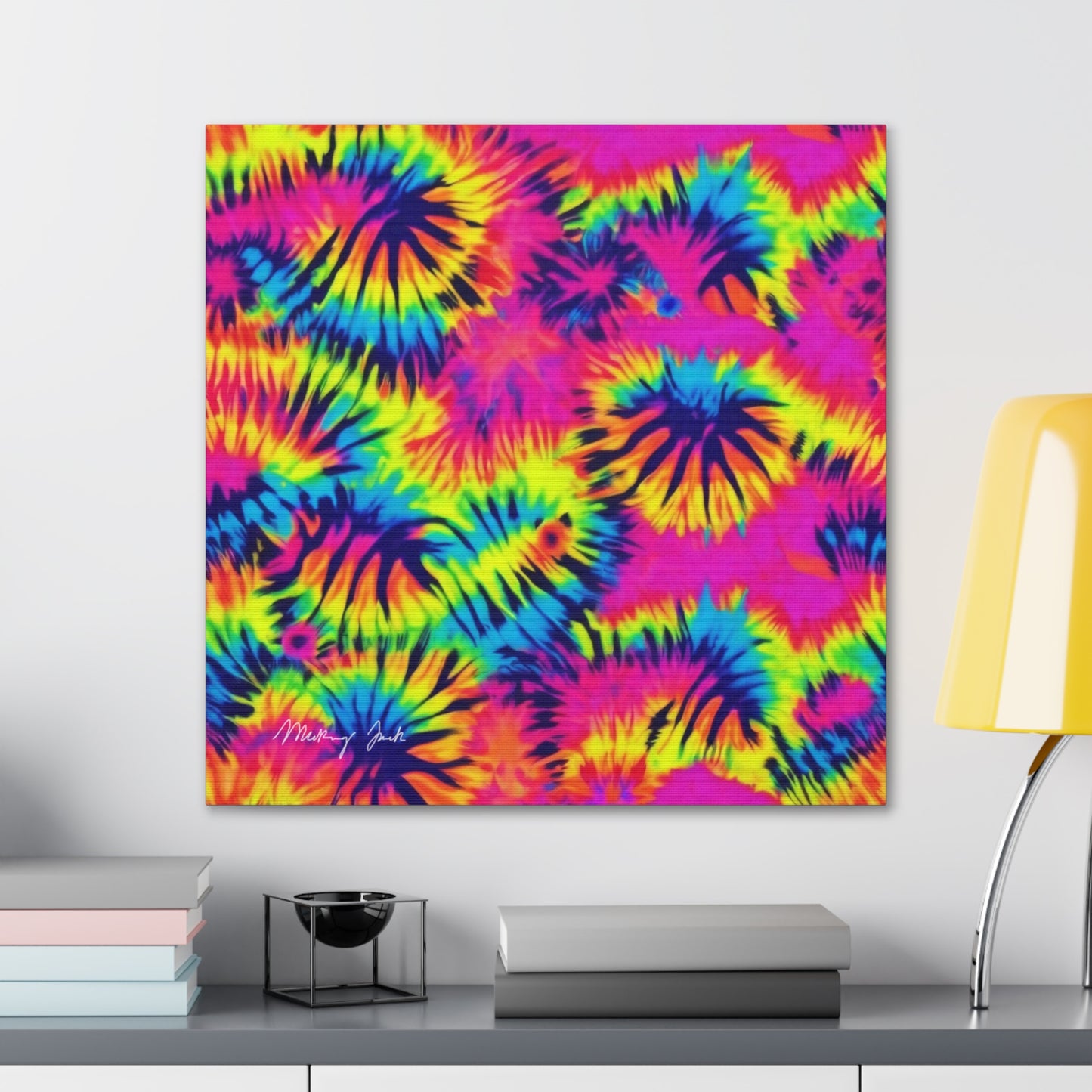 Neon Dandelions Canvas Gallery Wraps