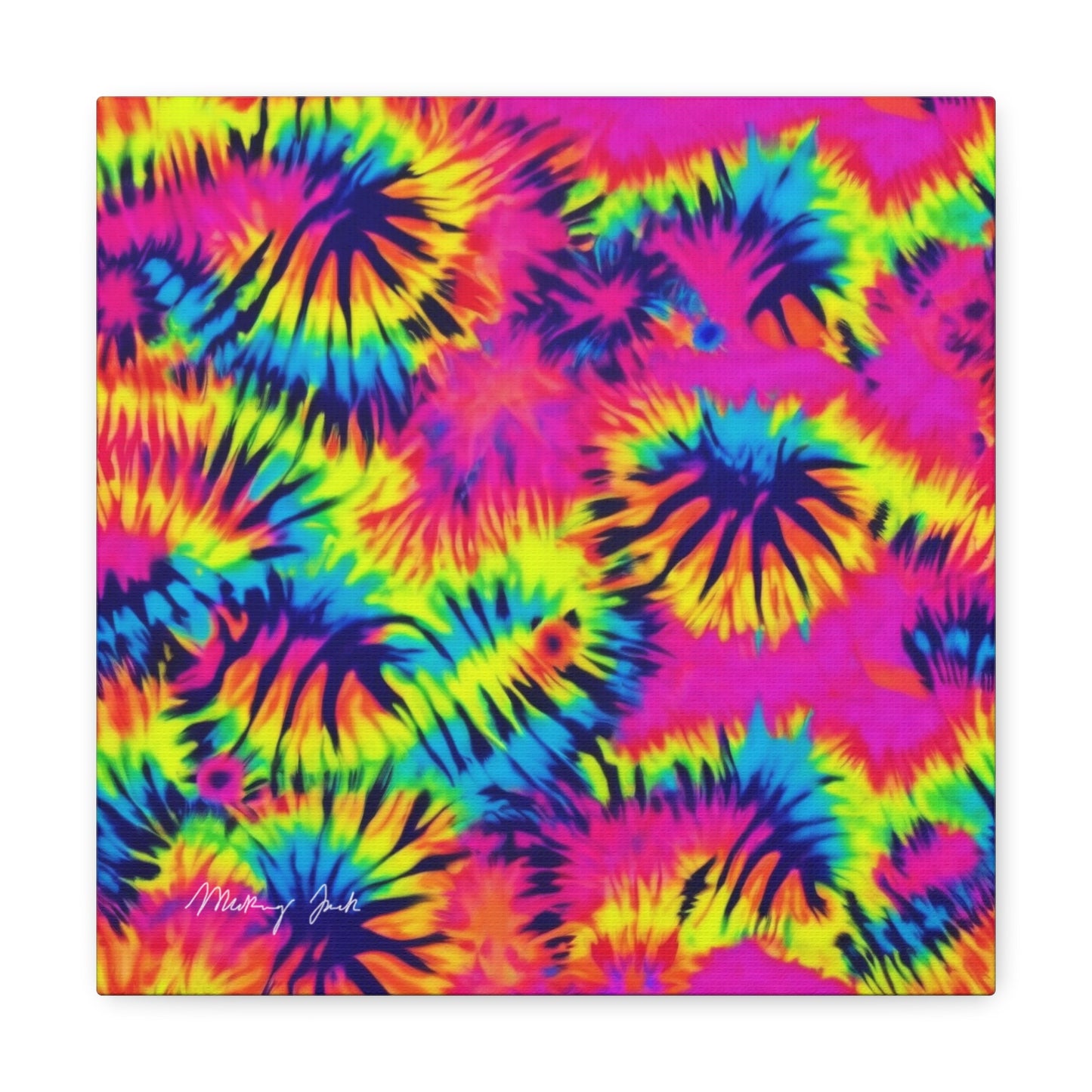 Neon Dandelions Canvas Gallery Wraps