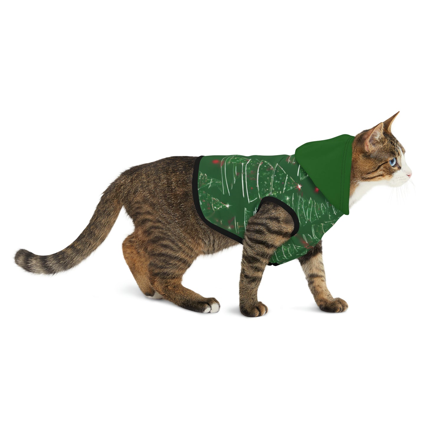Christmas Tree Green Hood Pet Hoodie