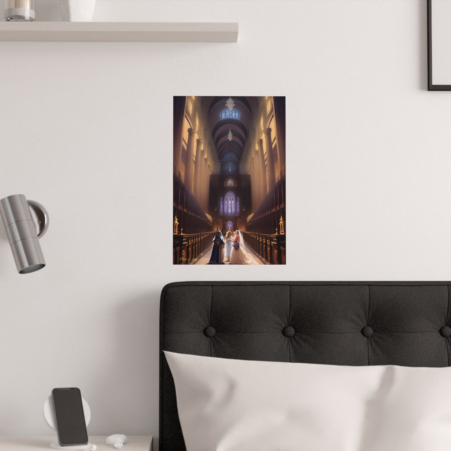 Futuristic Wedding Satin Poster (210gsm)