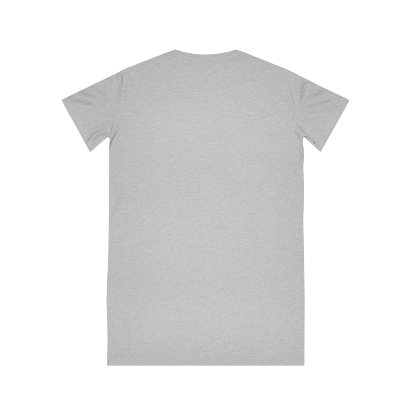 Gold & White Flower Design Spinner T-Shirt Dress