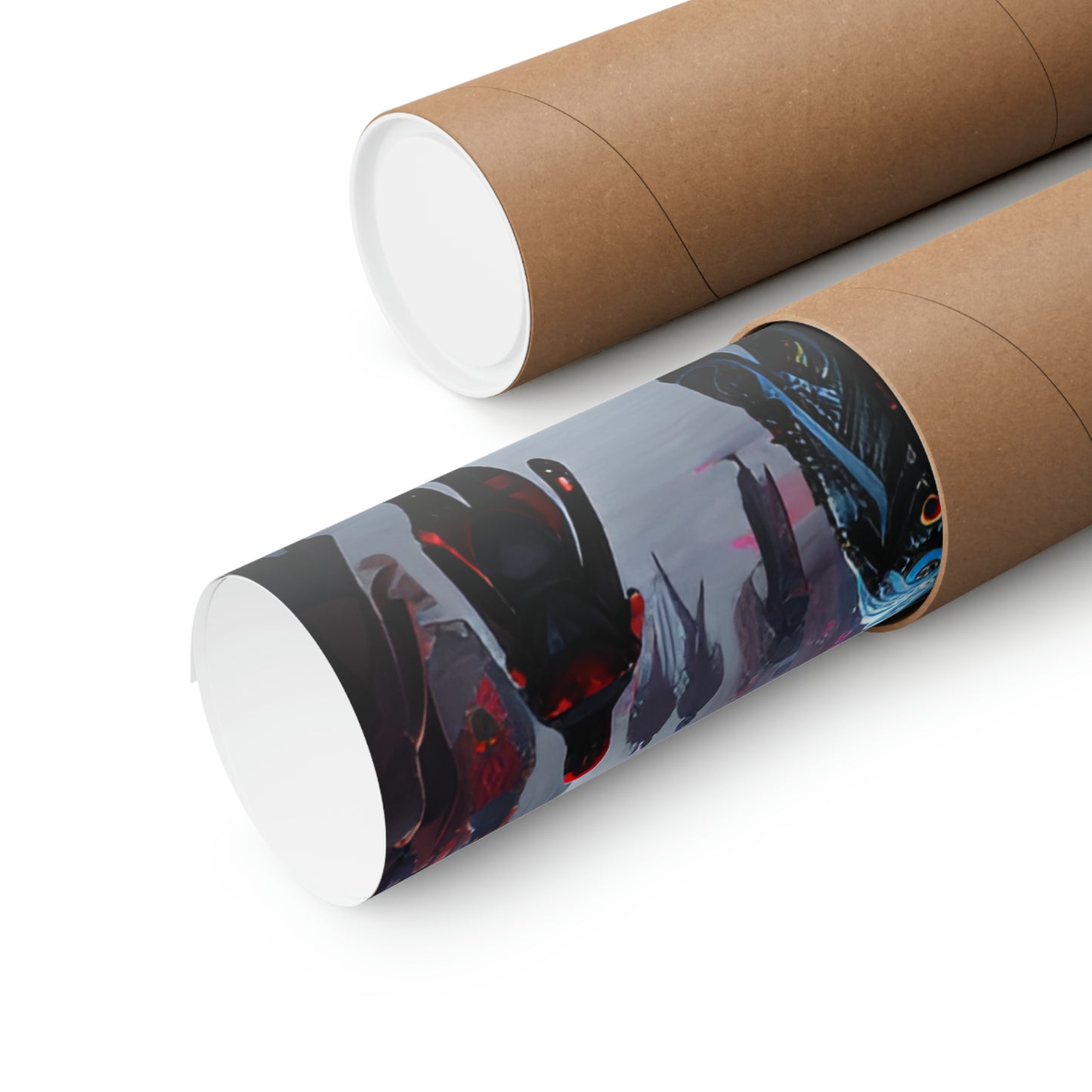 High Street into the Future Matte Vertical Posters