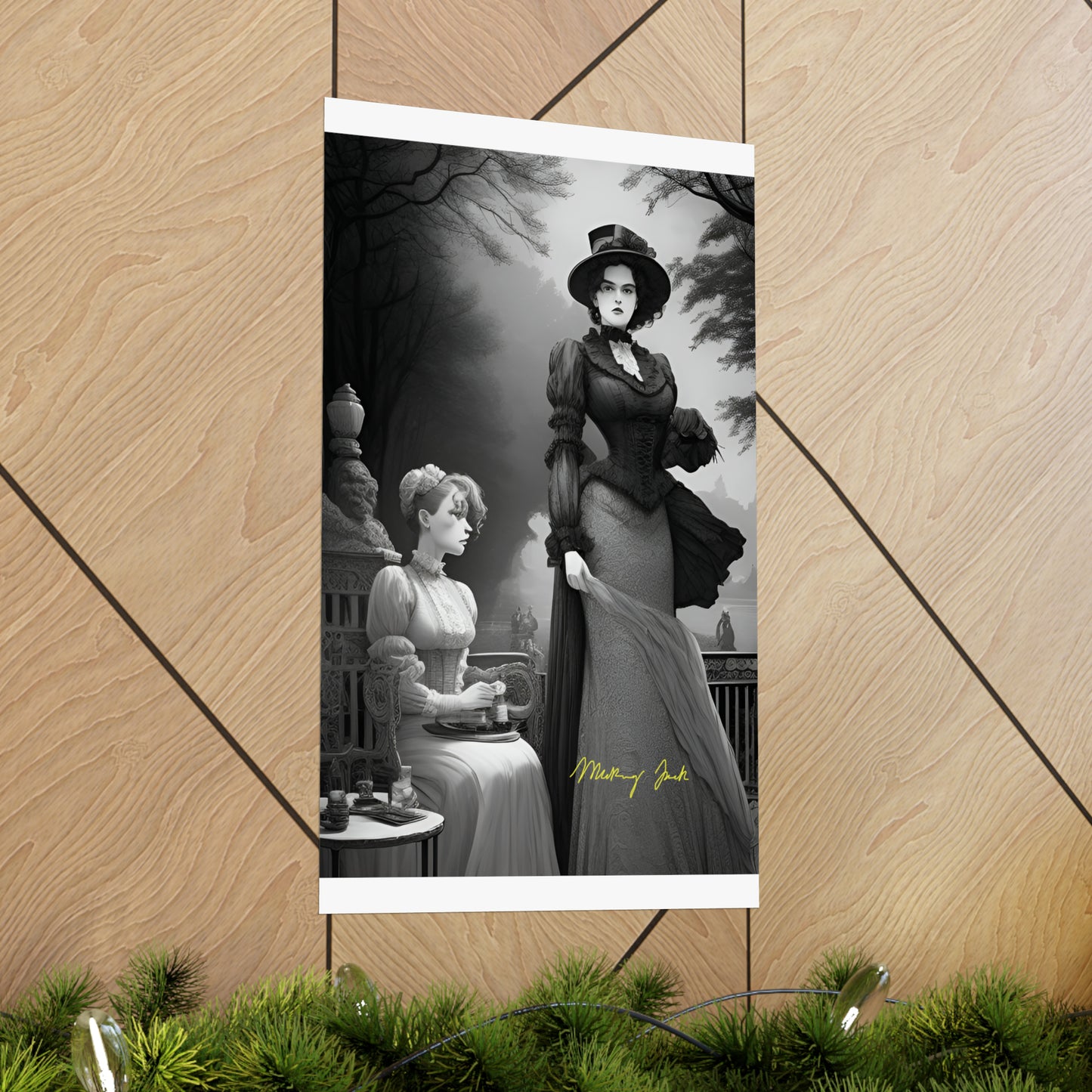 Victorian Ladies Walk Matte Vertical Posters
