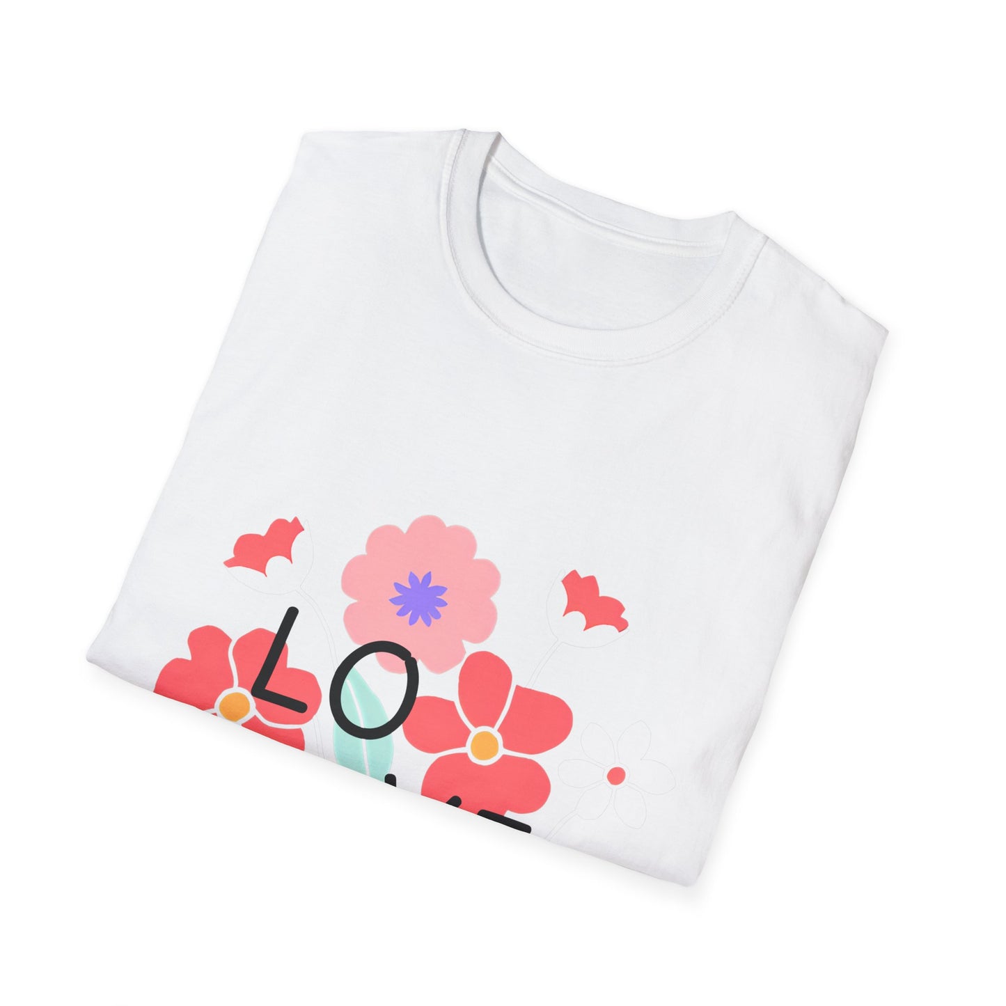 Floral T-Shirt - Flowers Bursting of Young Love