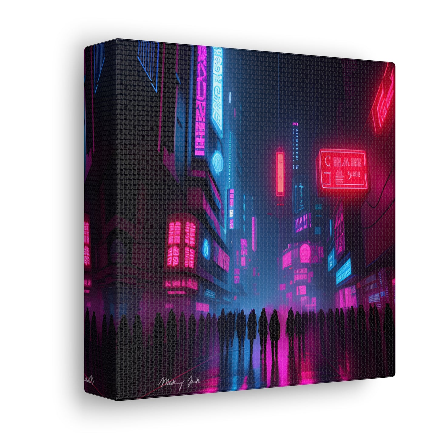 Shopping High Street Sales Futuristic Canvas Gallery Wraps