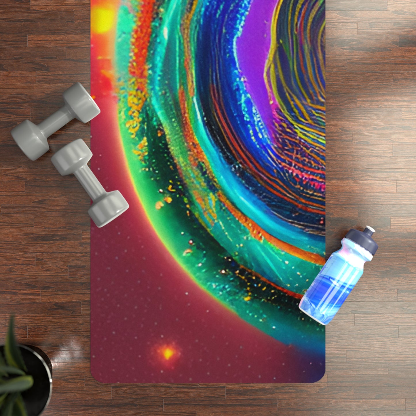 Rainbow Planet Rubber Yoga Mat