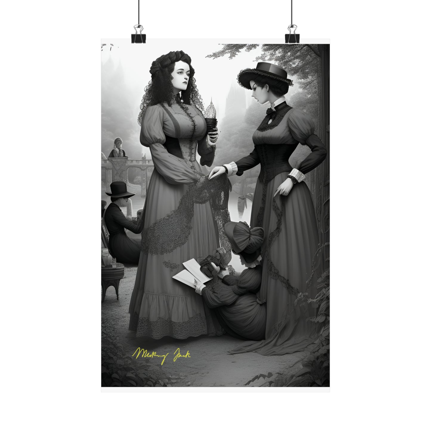 Victorian Ladies Day Out Matte Vertical Posters