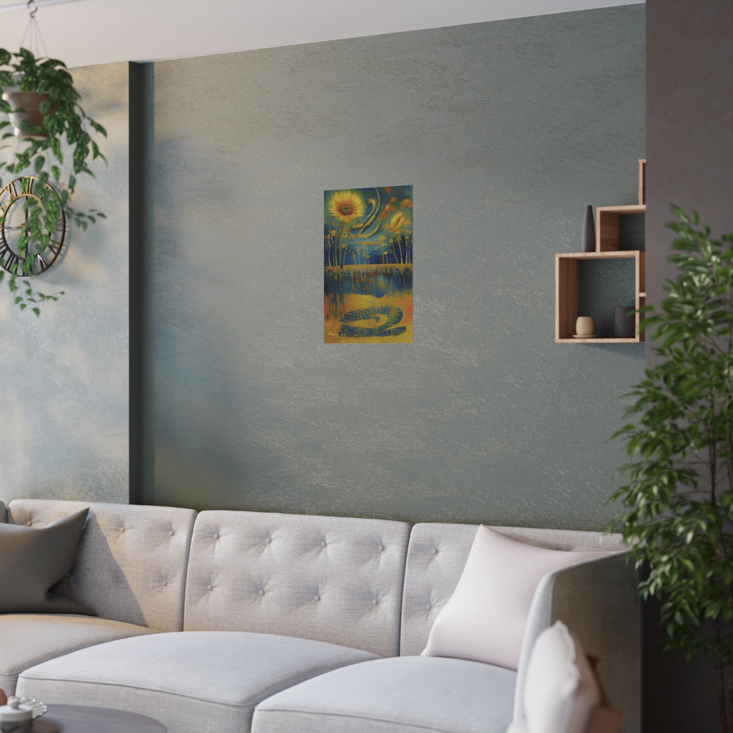 Sunflower Lake Satin Poster (210gsm)
