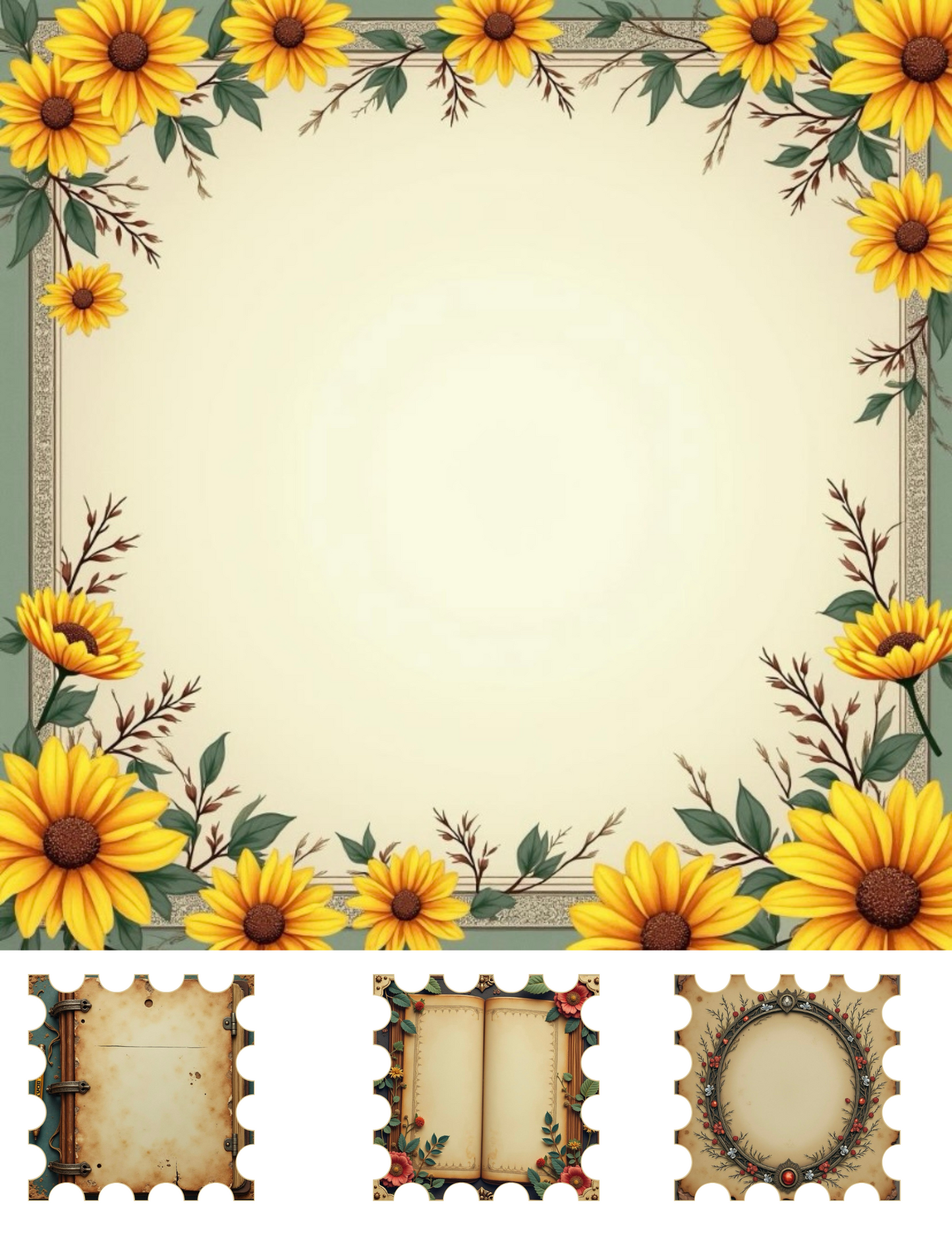 Love Letters War & Peace Junk Journal Template Pack 25 Pages
