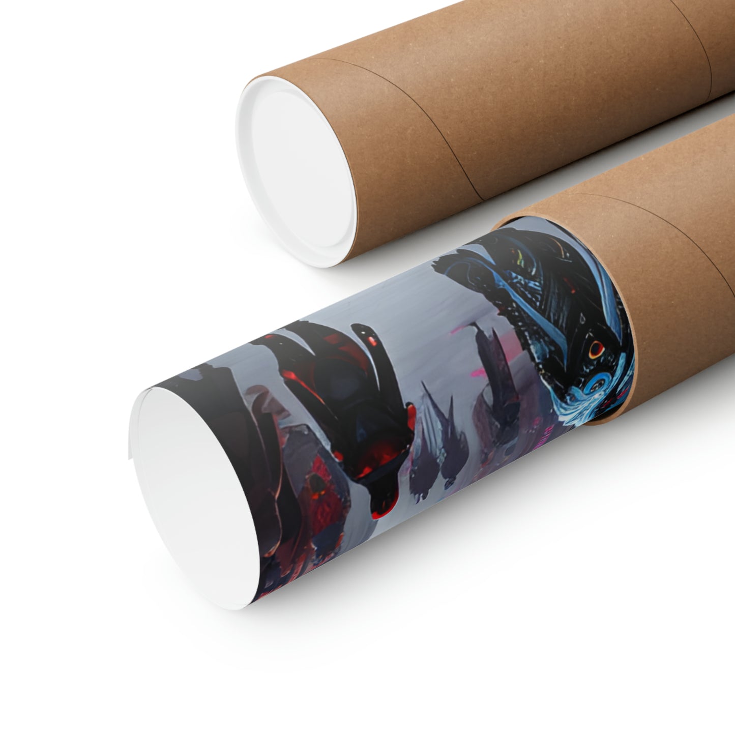High Street into the Future Matte Vertical Posters