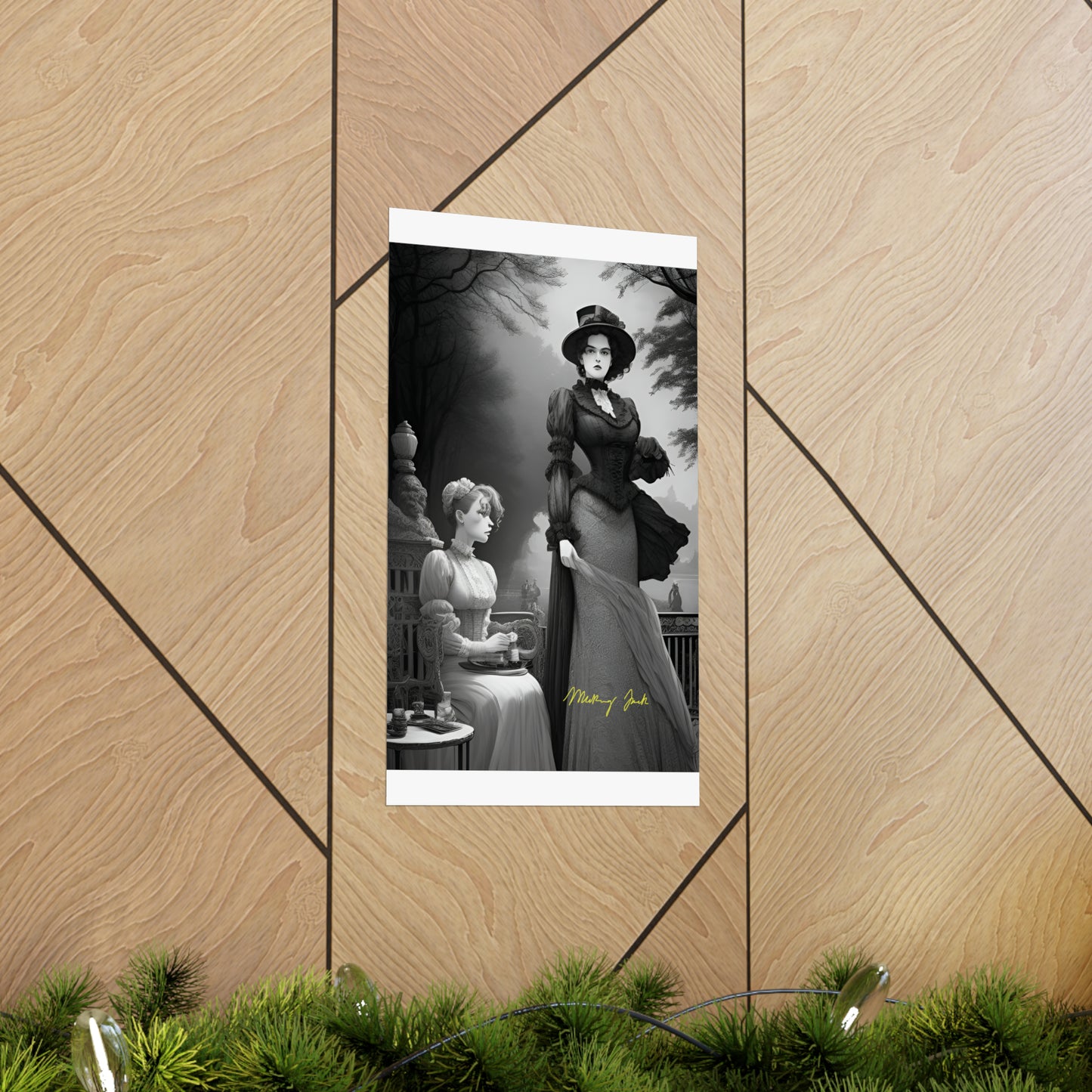 Victorian Ladies Walk Matte Vertical Posters