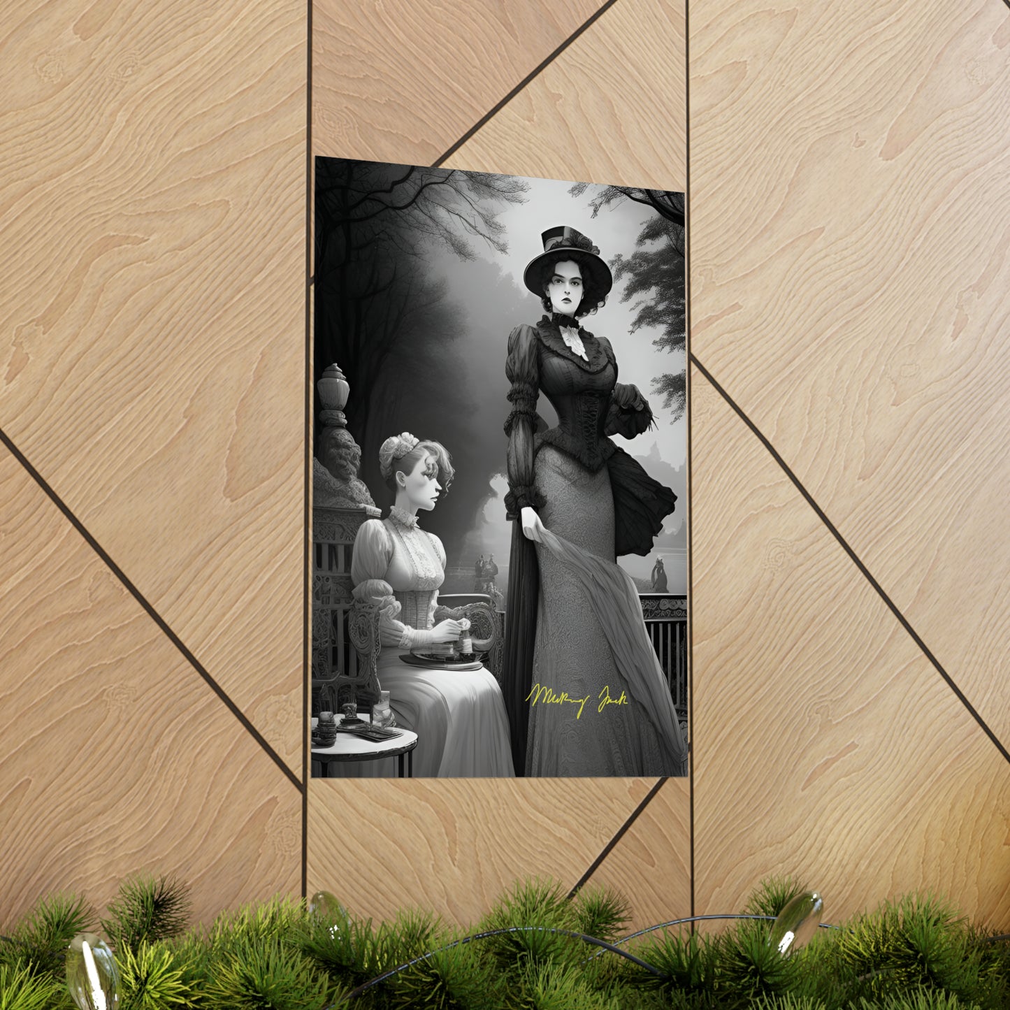 Victorian Ladies Walk Matte Vertical Posters