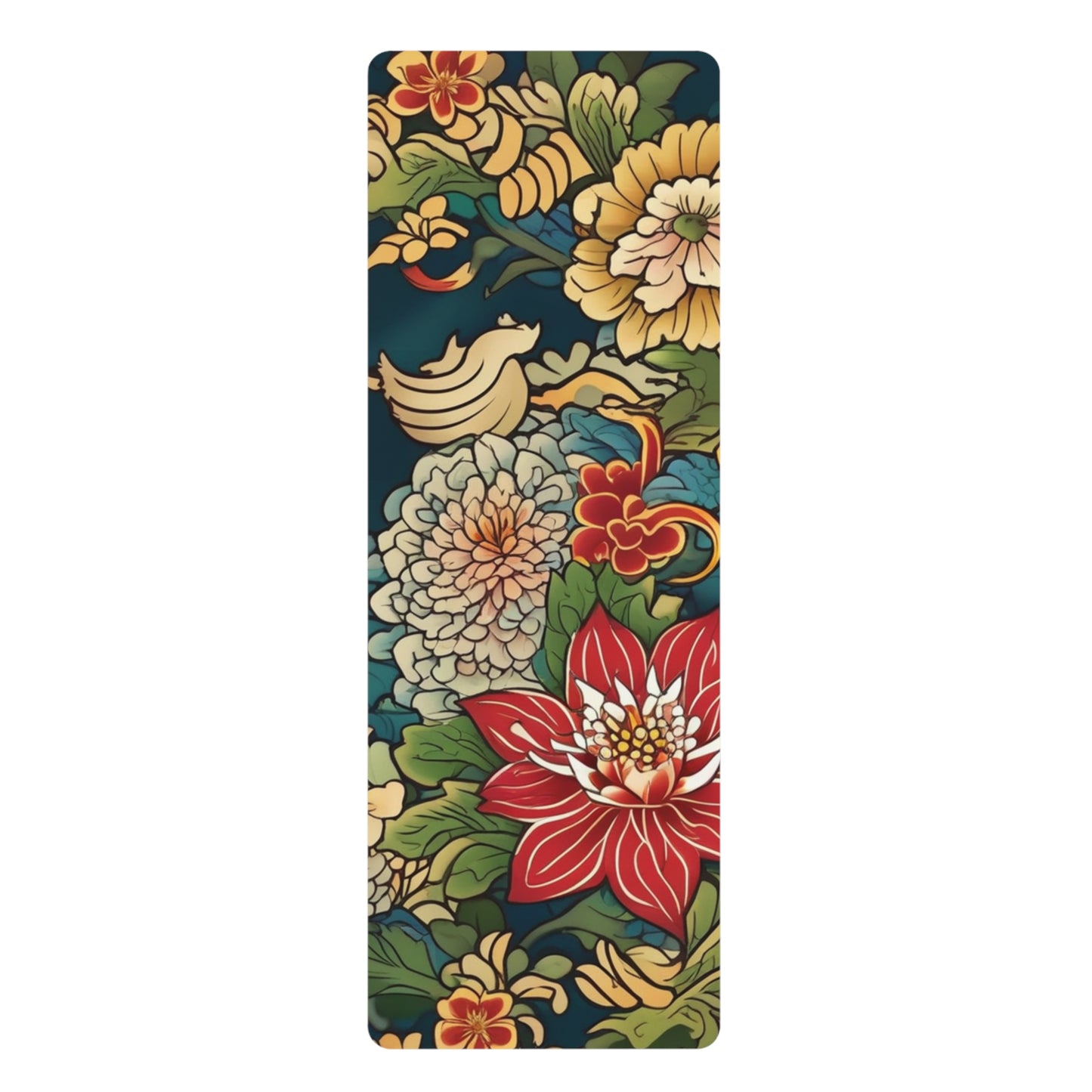 Flower Power Rubber Yoga Mat