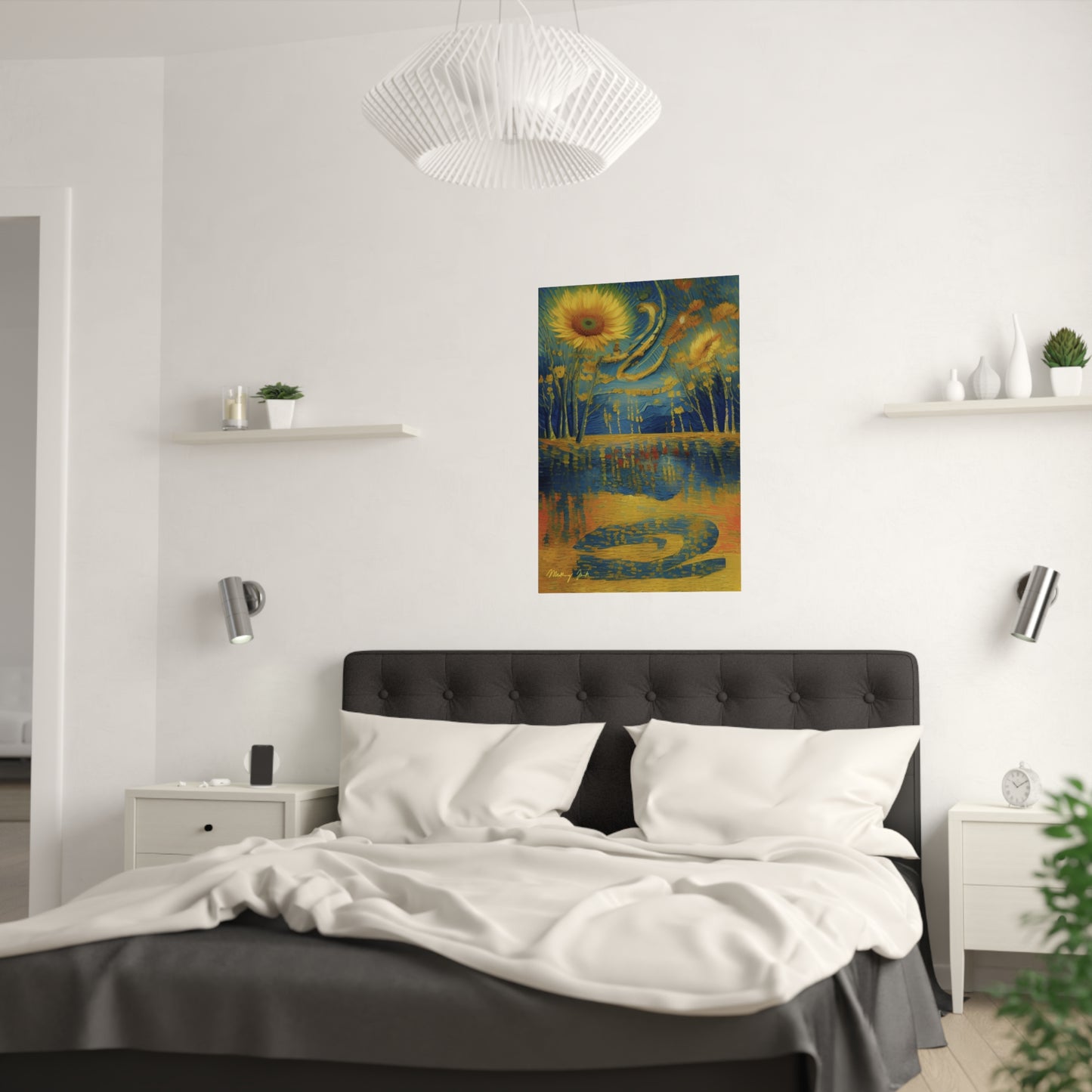 Sunflower Lake Satin Poster (210gsm)