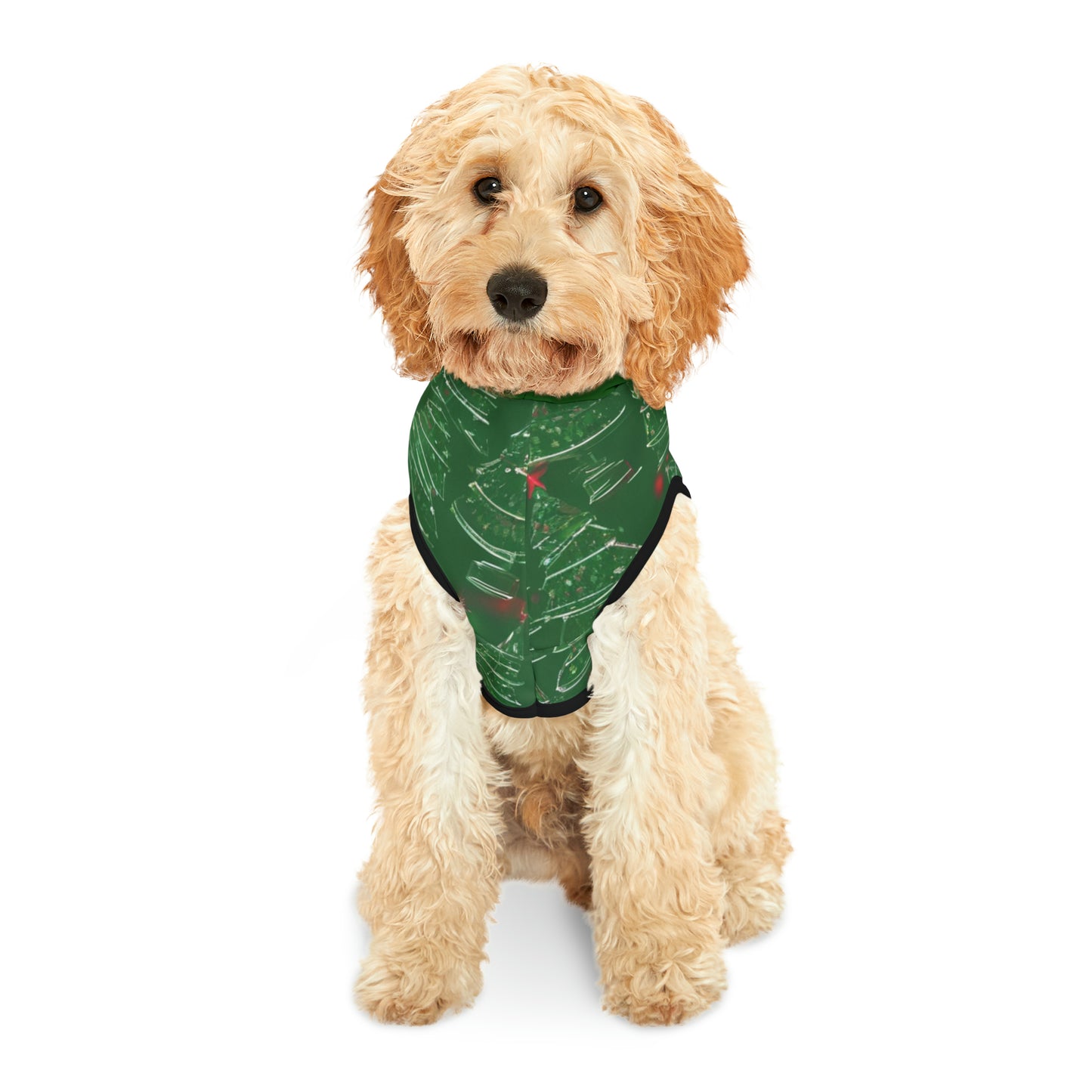Christmas Tree Green Hood Pet Hoodie