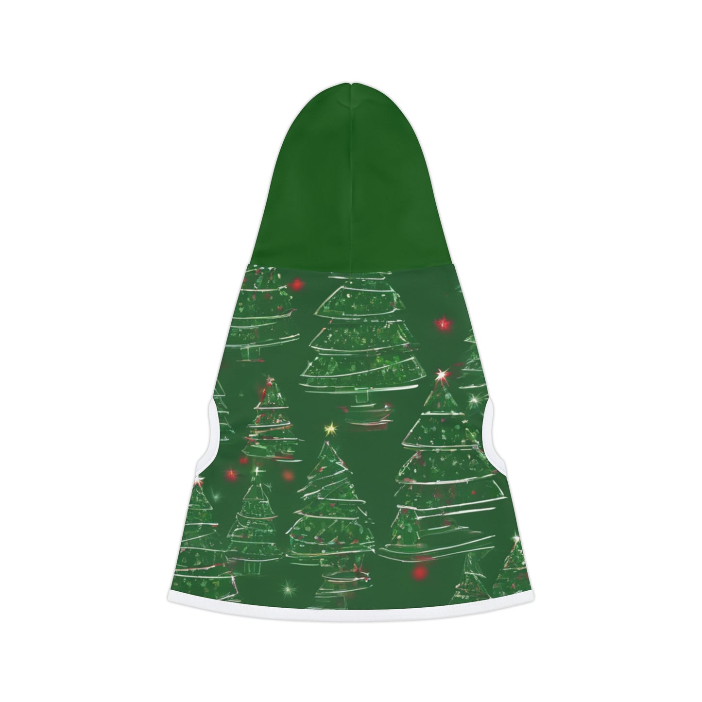 Christmas Tree Green Hood Pet Hoodie