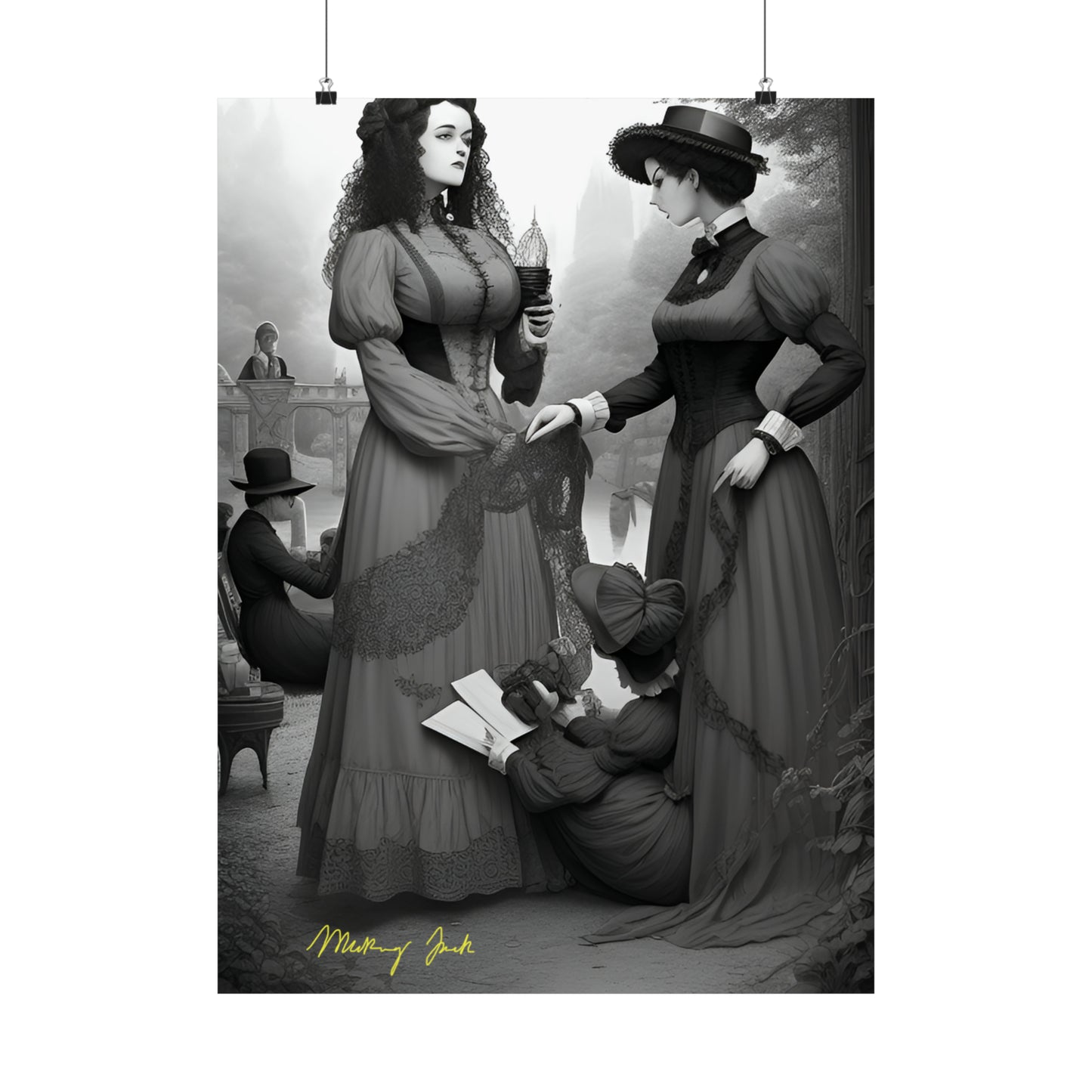 Victorian Ladies Day Out Matte Vertical Posters