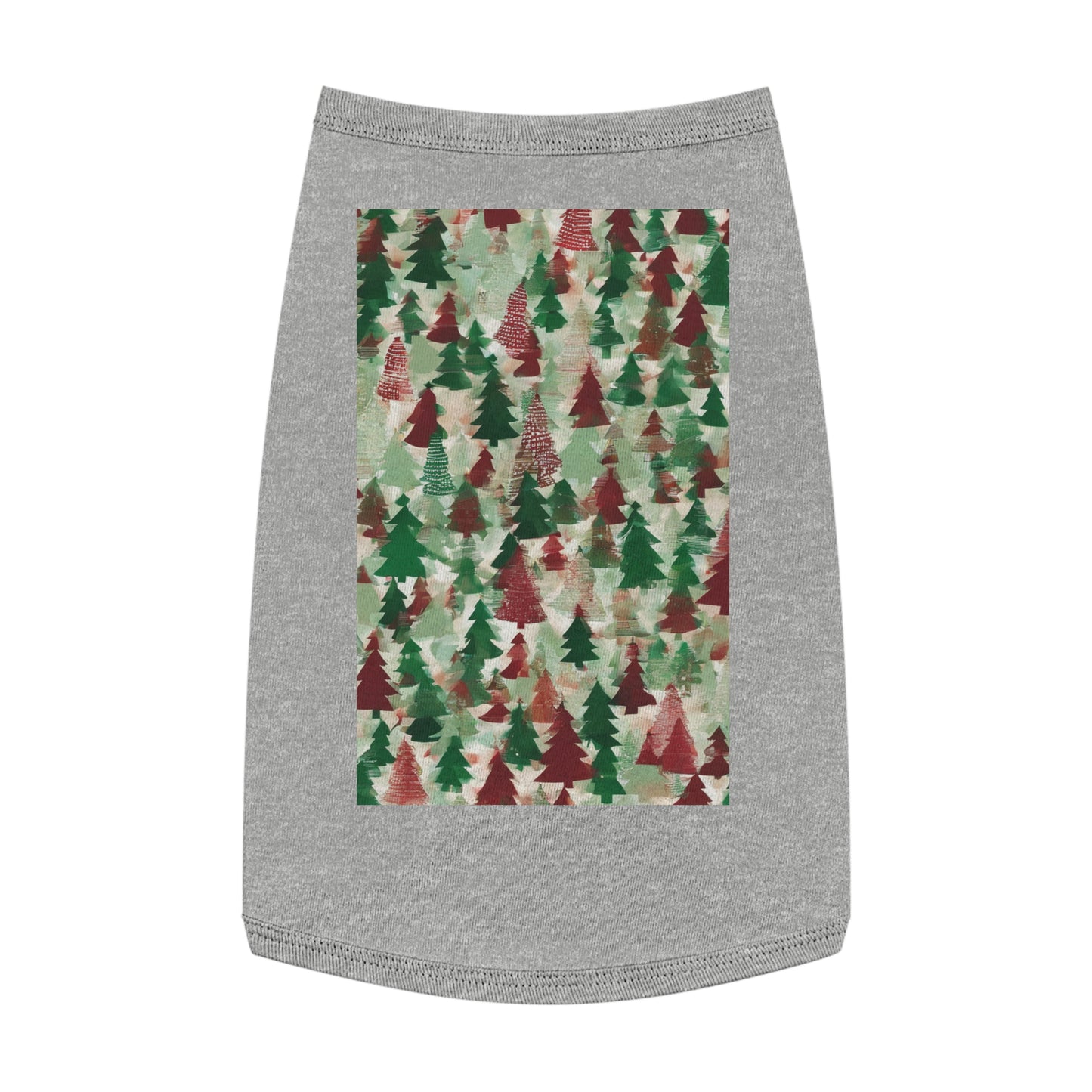 Pet Tank Top Christmas Tree Forest