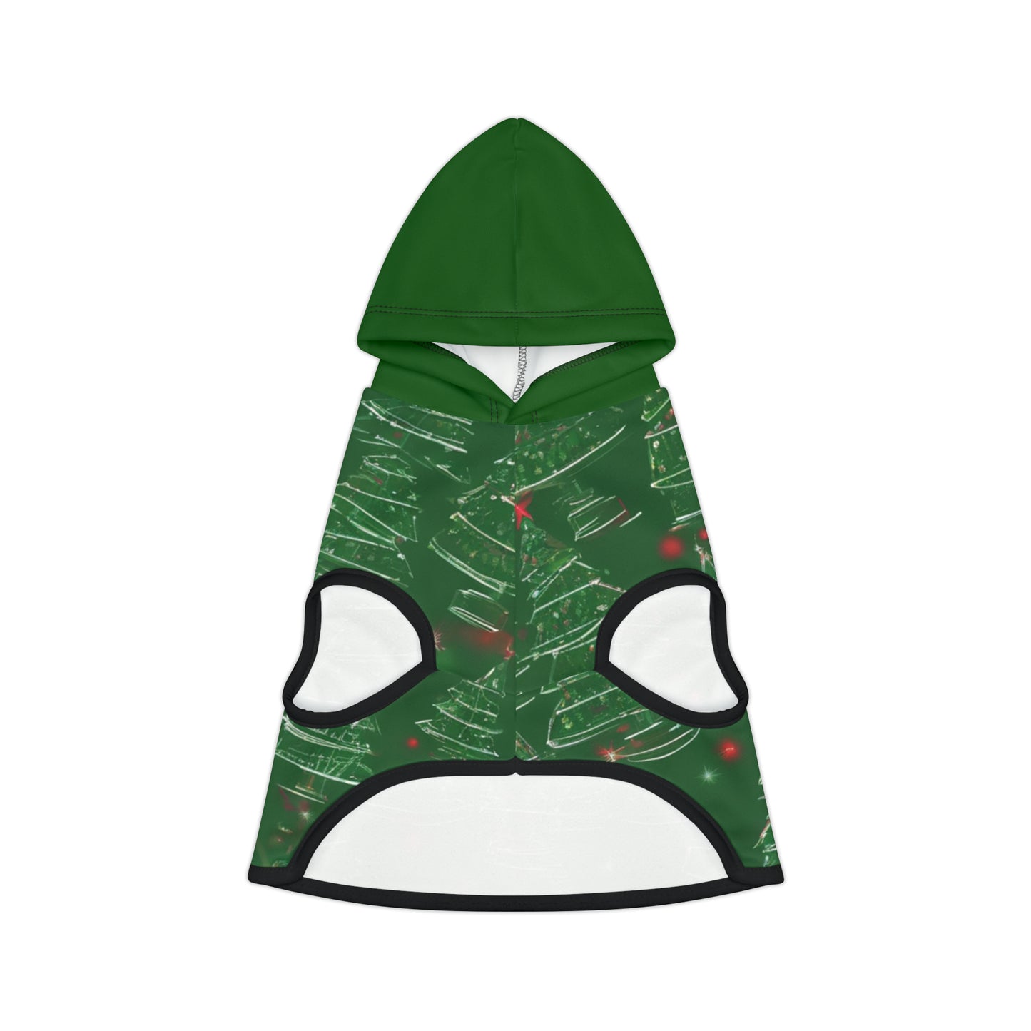 Christmas Tree Green Hood Pet Hoodie