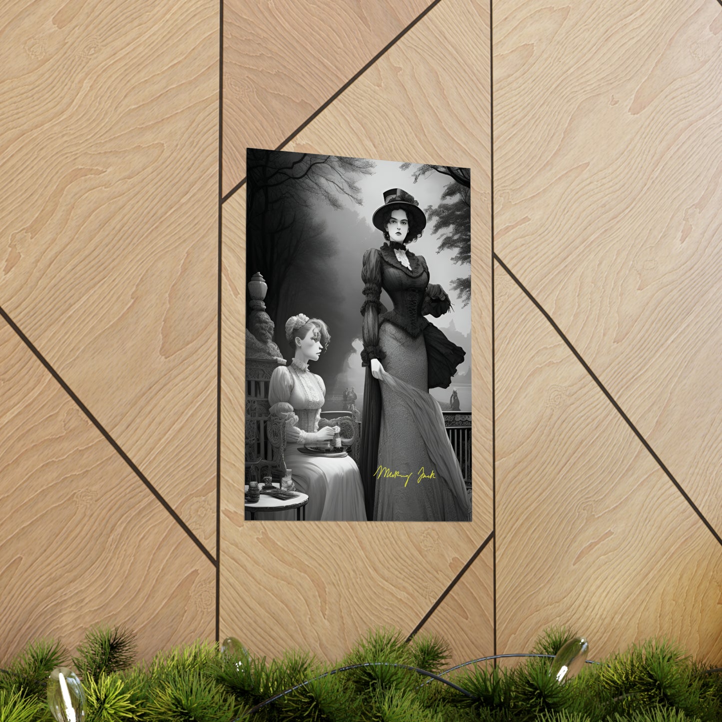 Victorian Ladies Walk Matte Vertical Posters