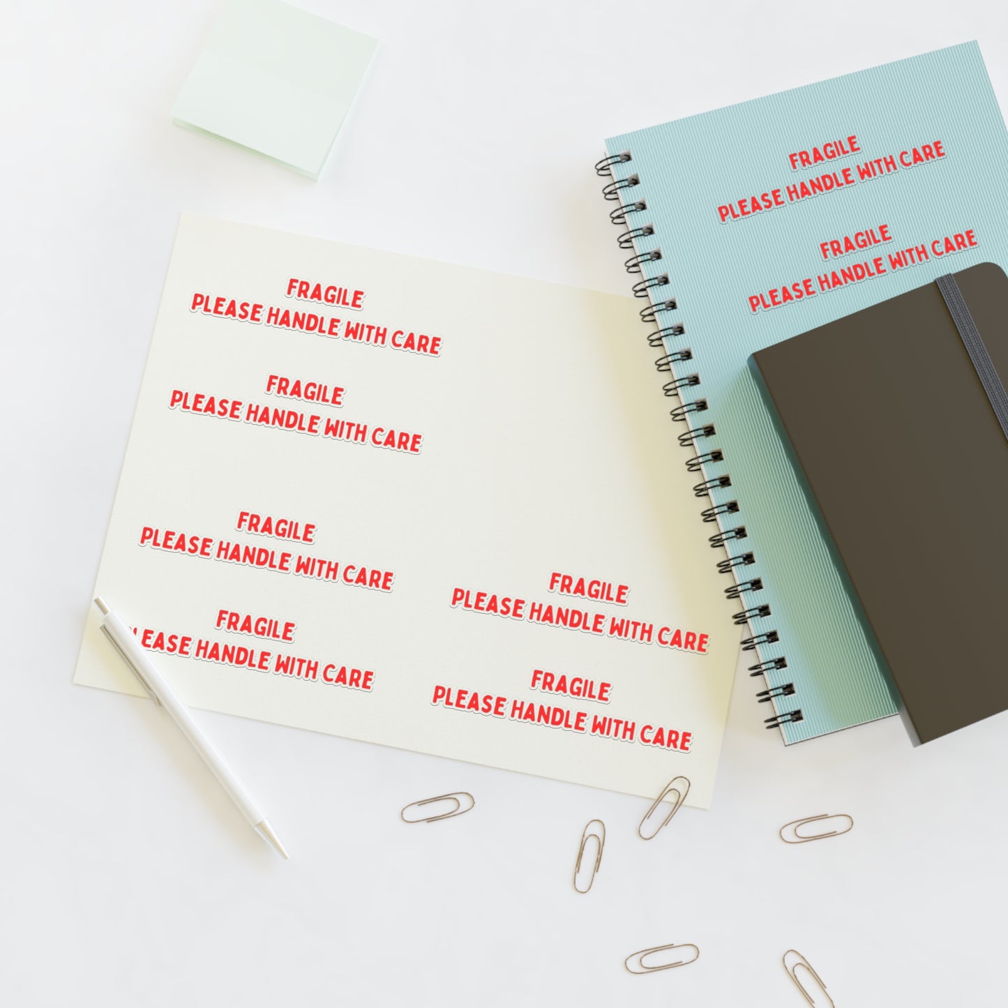 Fragile Sticker Sheets (8 stickers per 11x8.5 sheet)