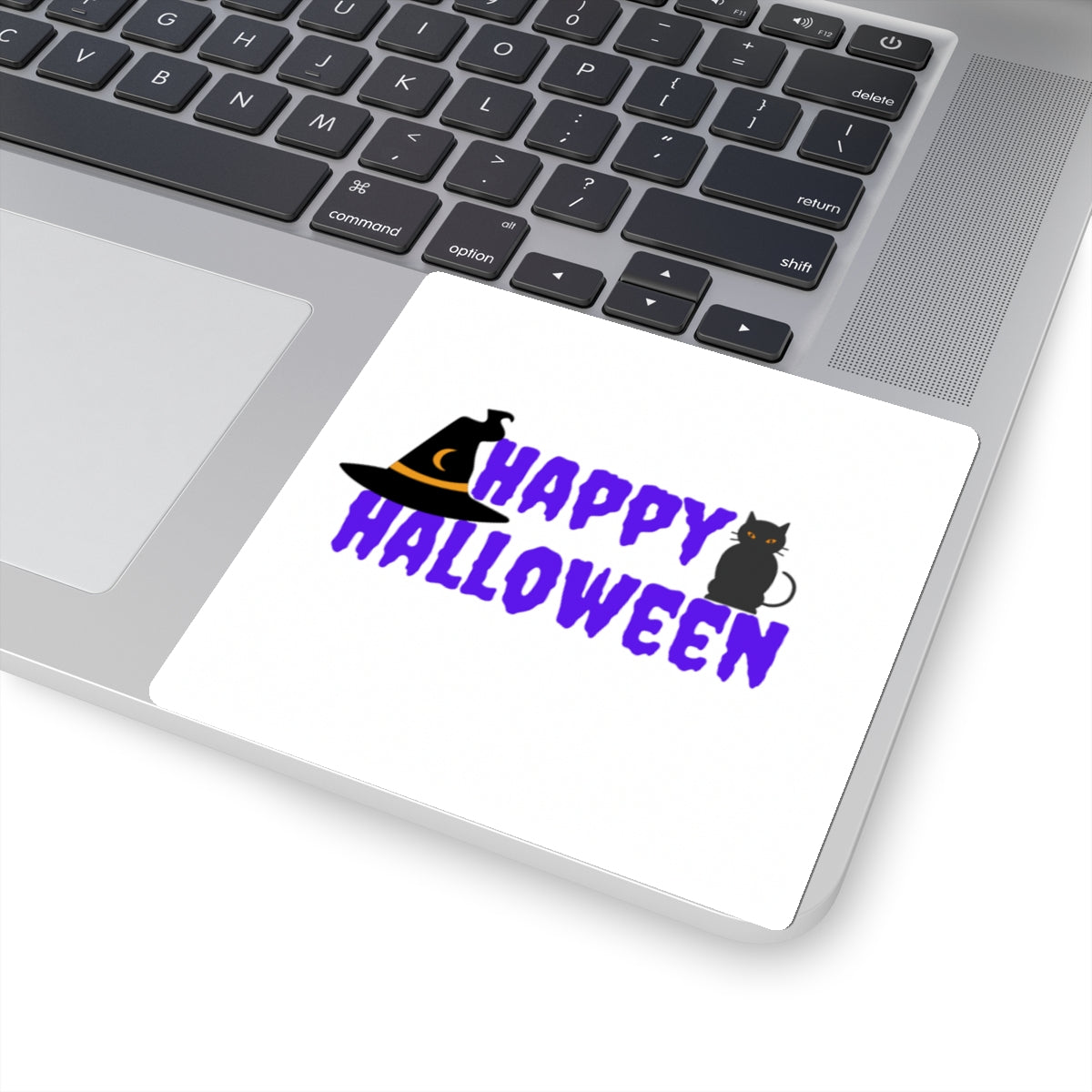 Happy Halloween Black Cat Stickers