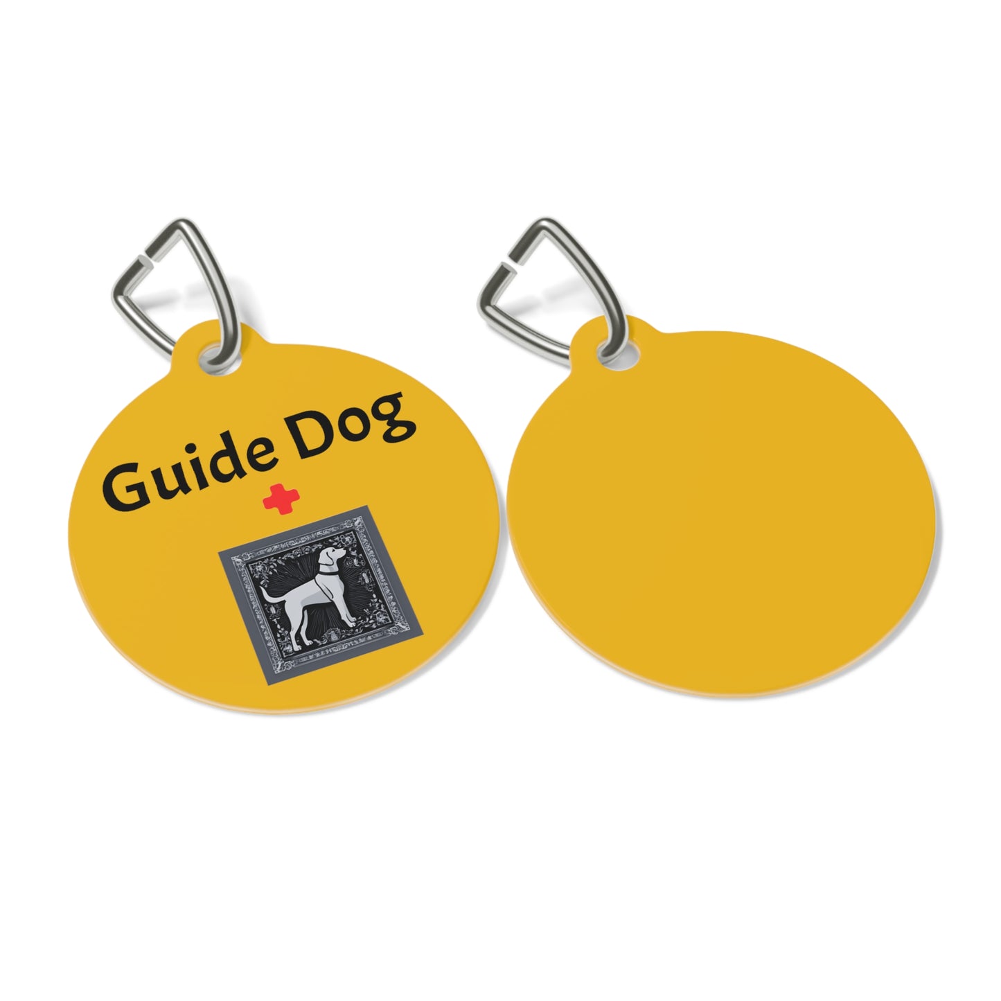 Guide Dog Pet Tag Yellow