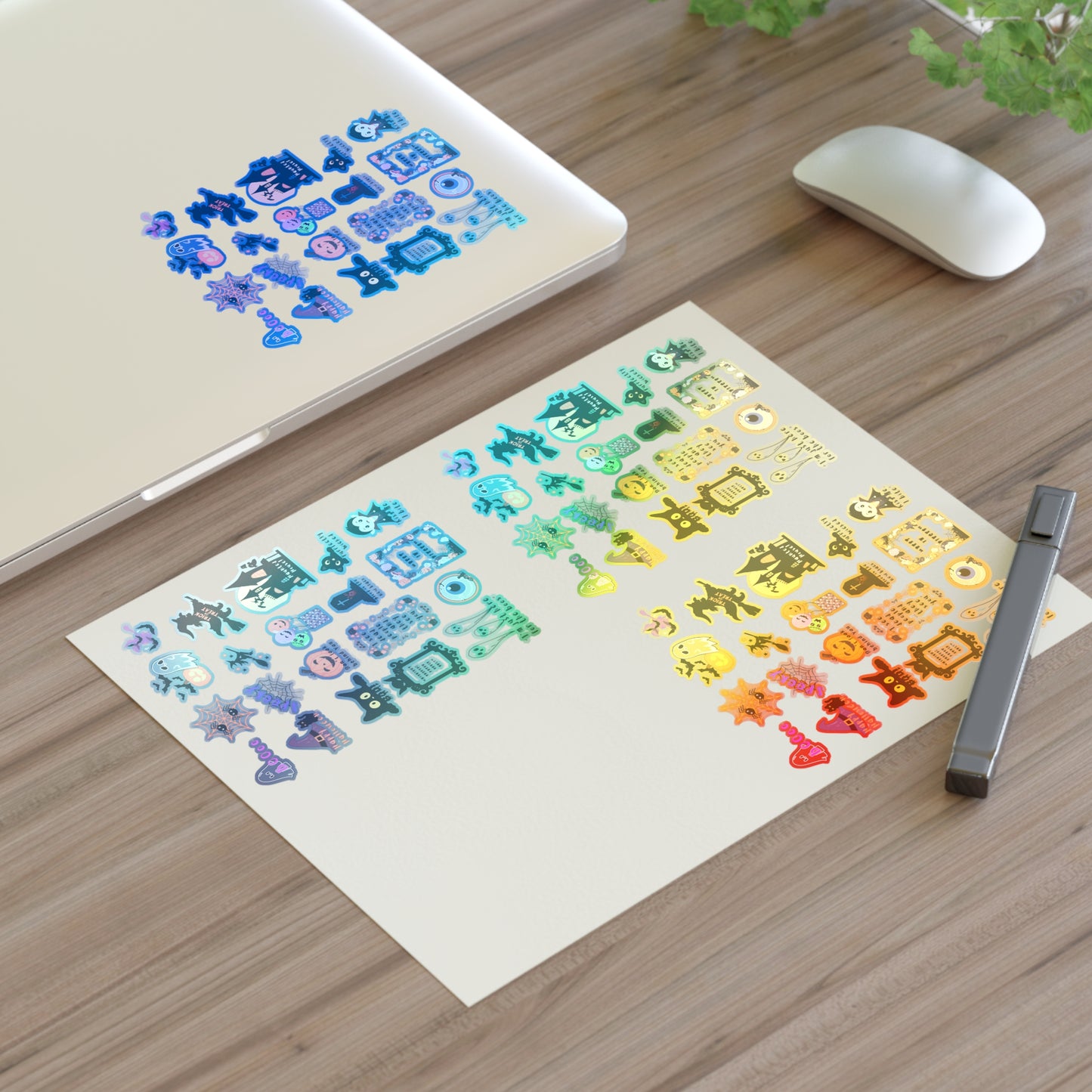Halloween-Themed Sticker Sheets, Cute Planner Stickers, Spooky Decor, Scrapbooking Supplies, Fun Stickers for Kids & Adults