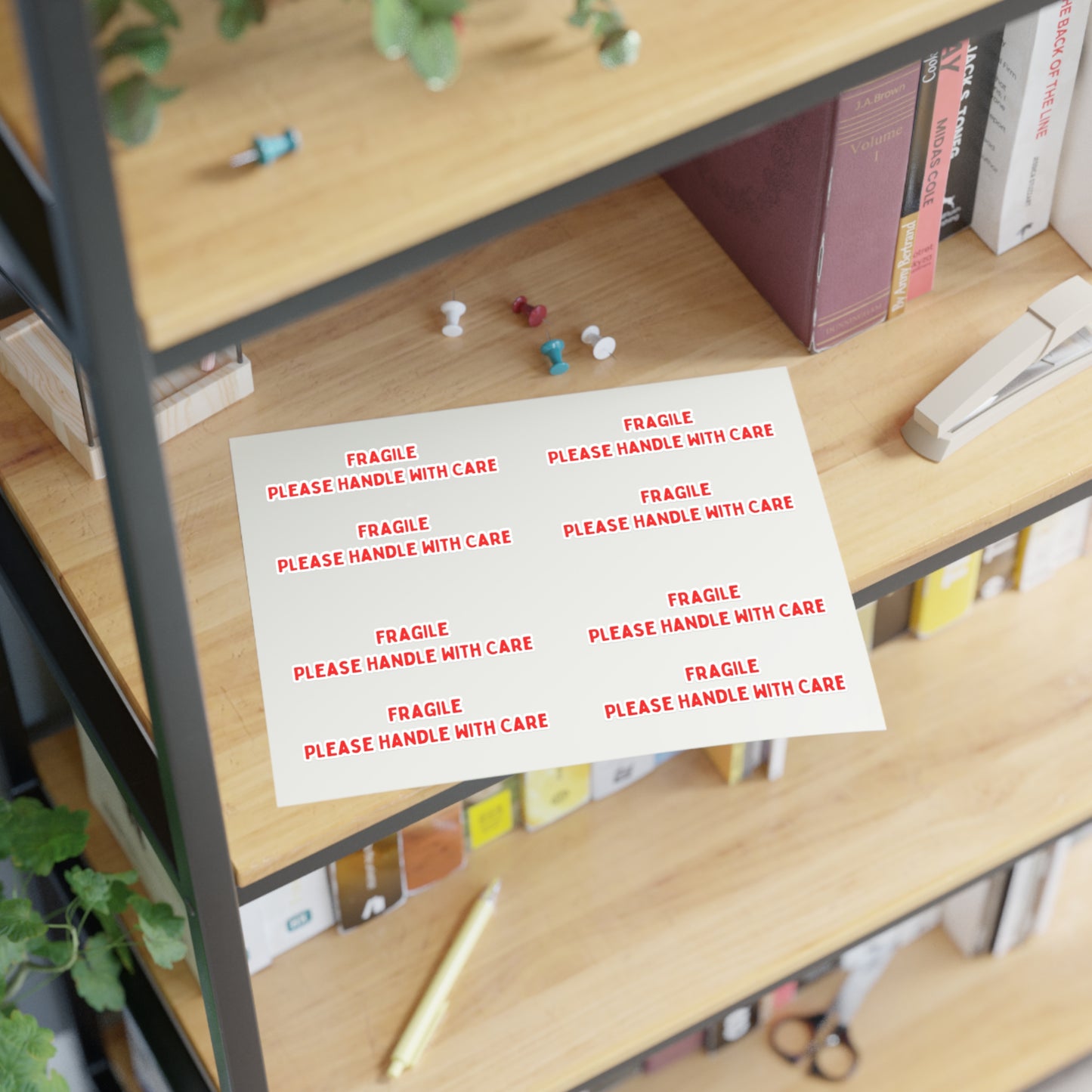 Fragile Sticker Sheets (8 stickers per 11x8.5 sheet)