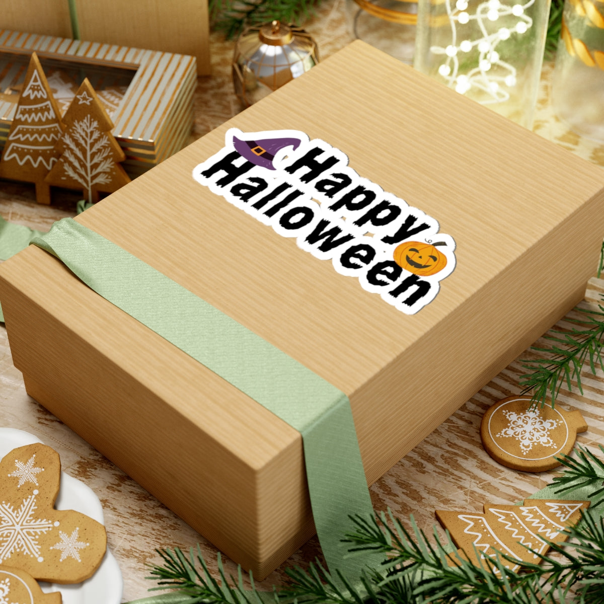 Halloween Kiss-Cut Stickers, Cute Halloween Decor, Trick-or-Treat Stickers, Laptop Stickers, Party Favors, Halloween Gifts