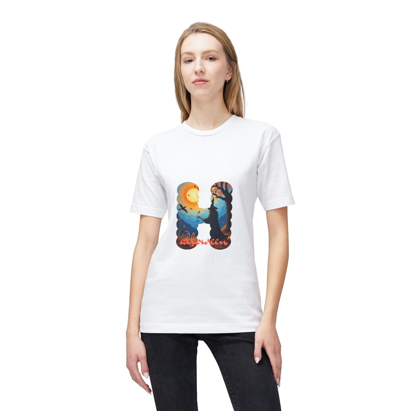 Halloween Colorful Unisex Graphic T-Shirt, Casual Wear, Gift for Friends, Vibrant Outfit, Everyday Comfort, Made in USA