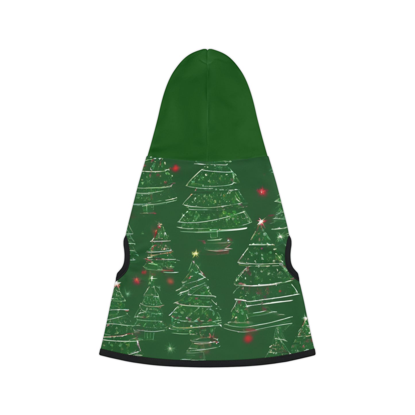 Christmas Tree Green Hood Pet Hoodie