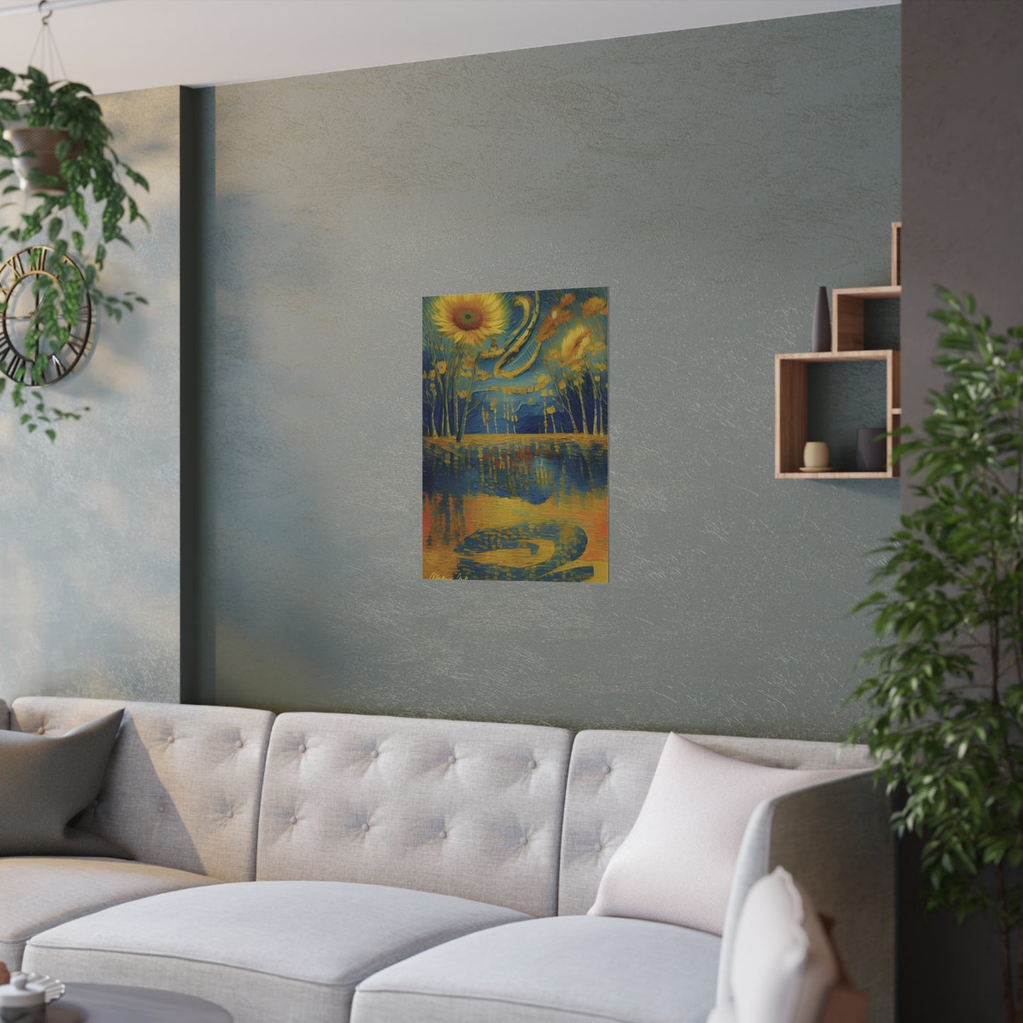 Sunflower Lake Satin Poster (210gsm)