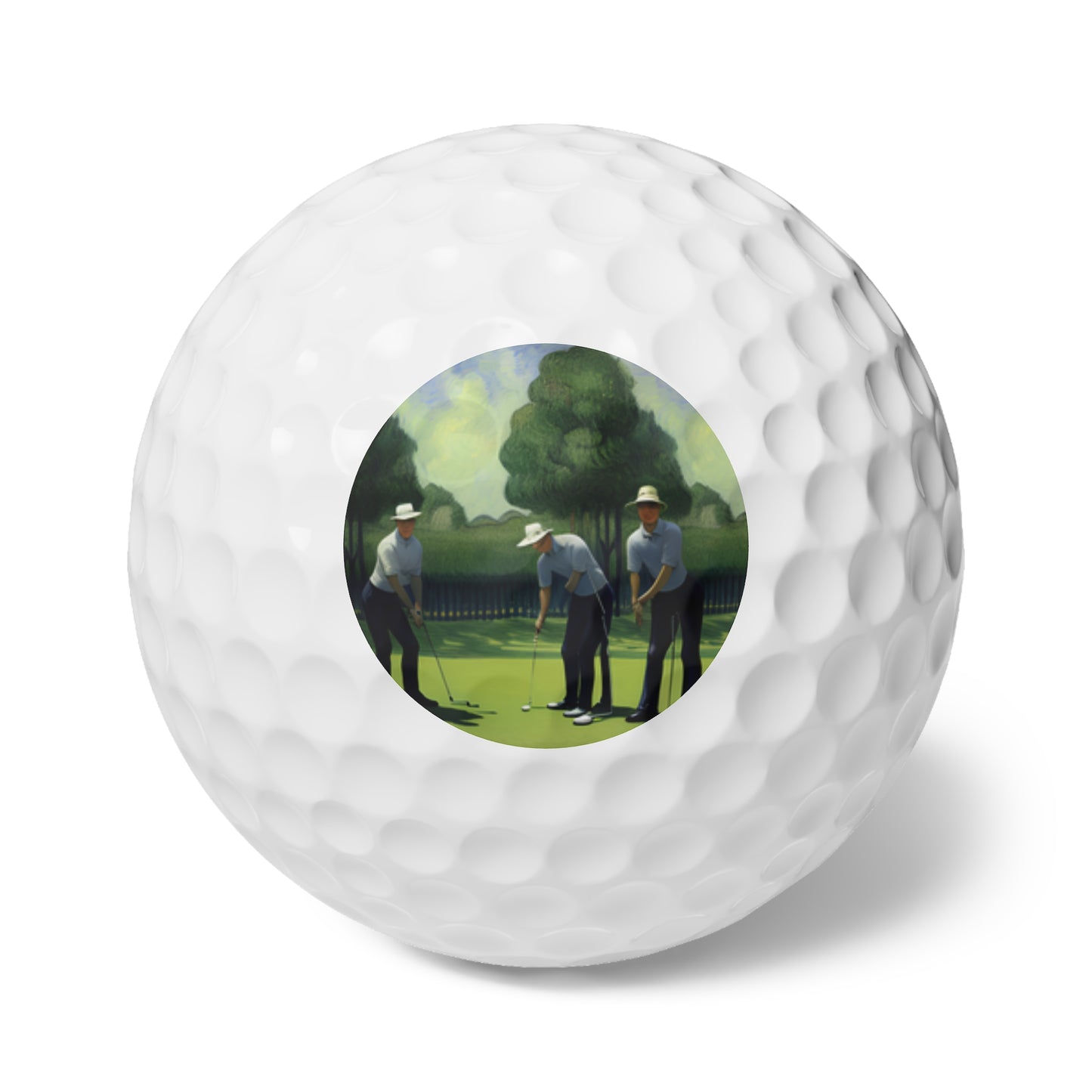 English Summer Golf Balls, 6pcs