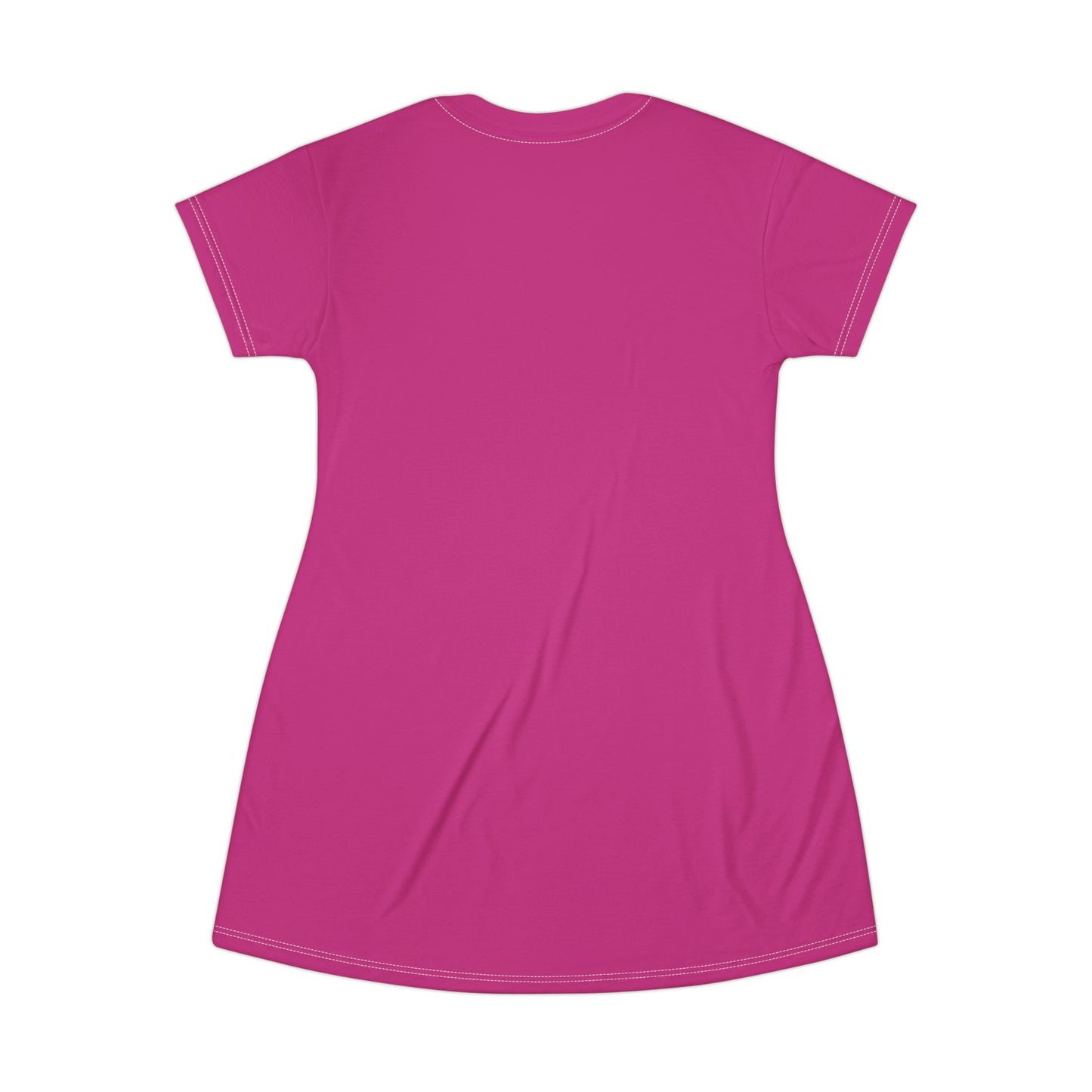 Good Witch T-Shirt Dress (AOP) dark pink