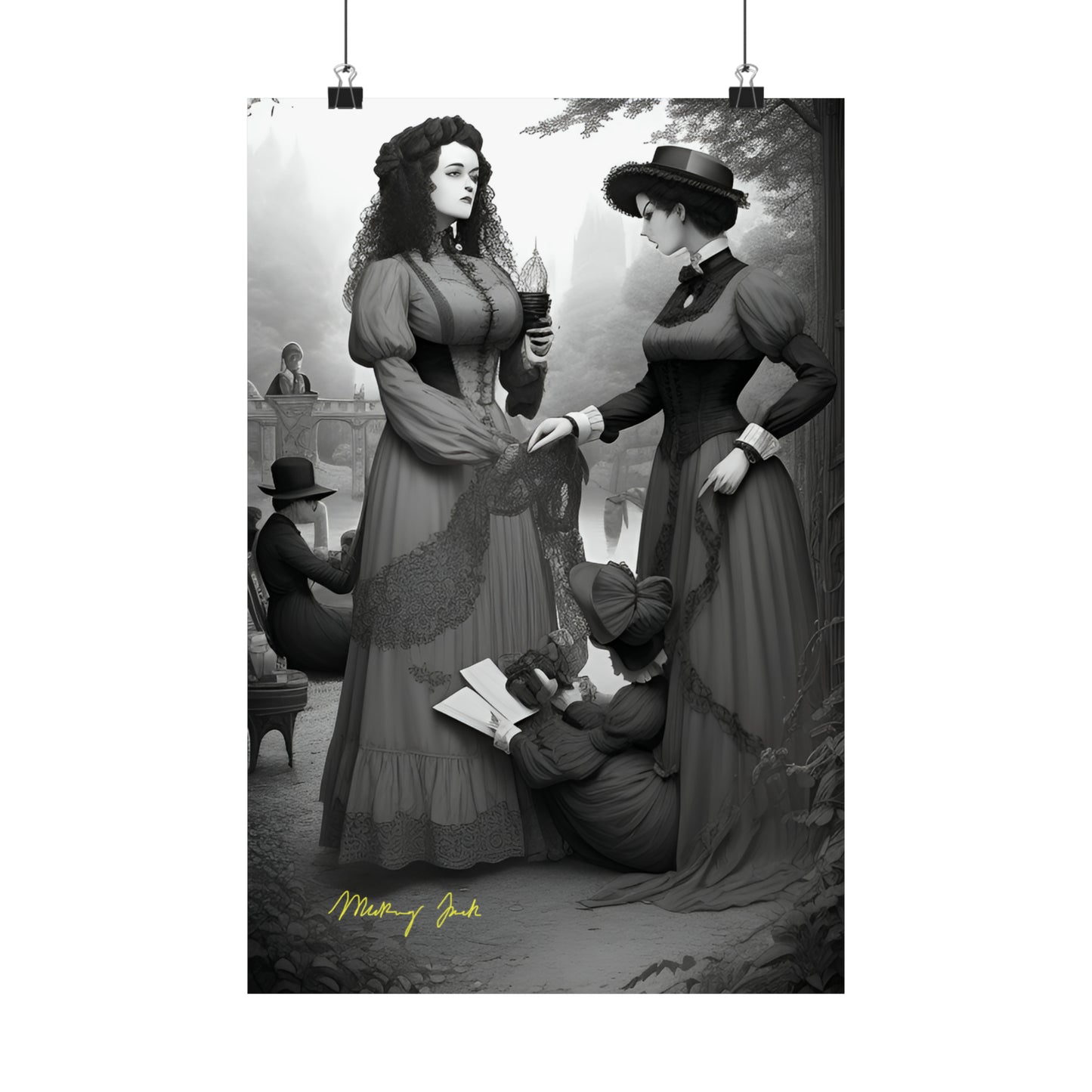Victorian Ladies Day Out Matte Vertical Posters