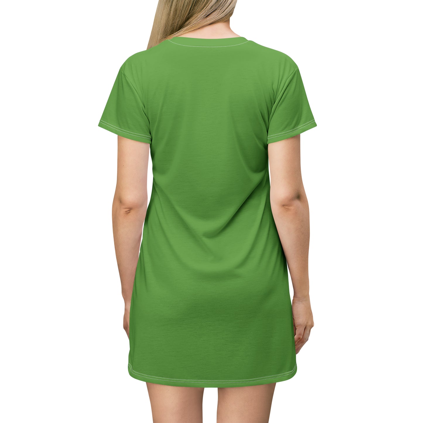 Galaxy T-Shirt Dress (AOP) light green