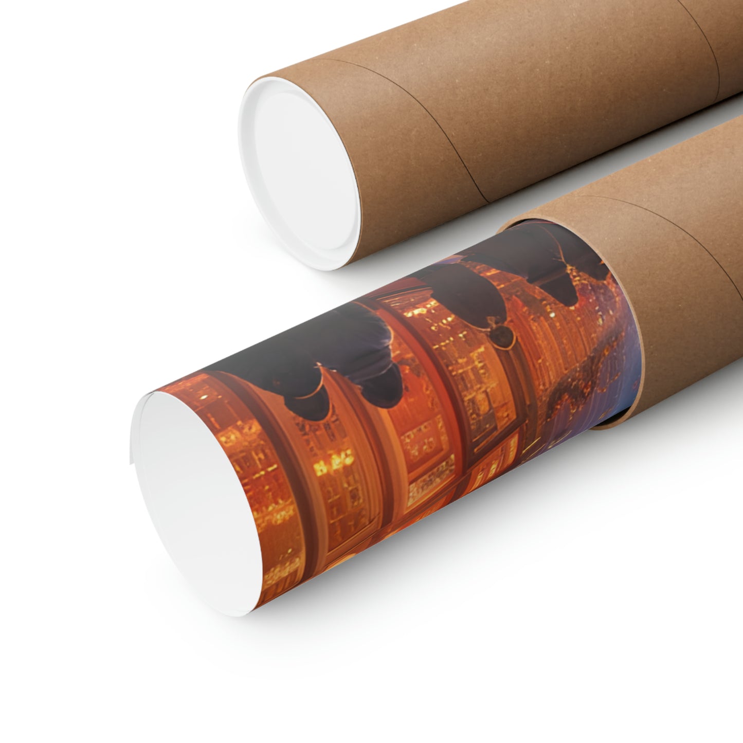 Christmas Shoppers Matte Vertical Posters