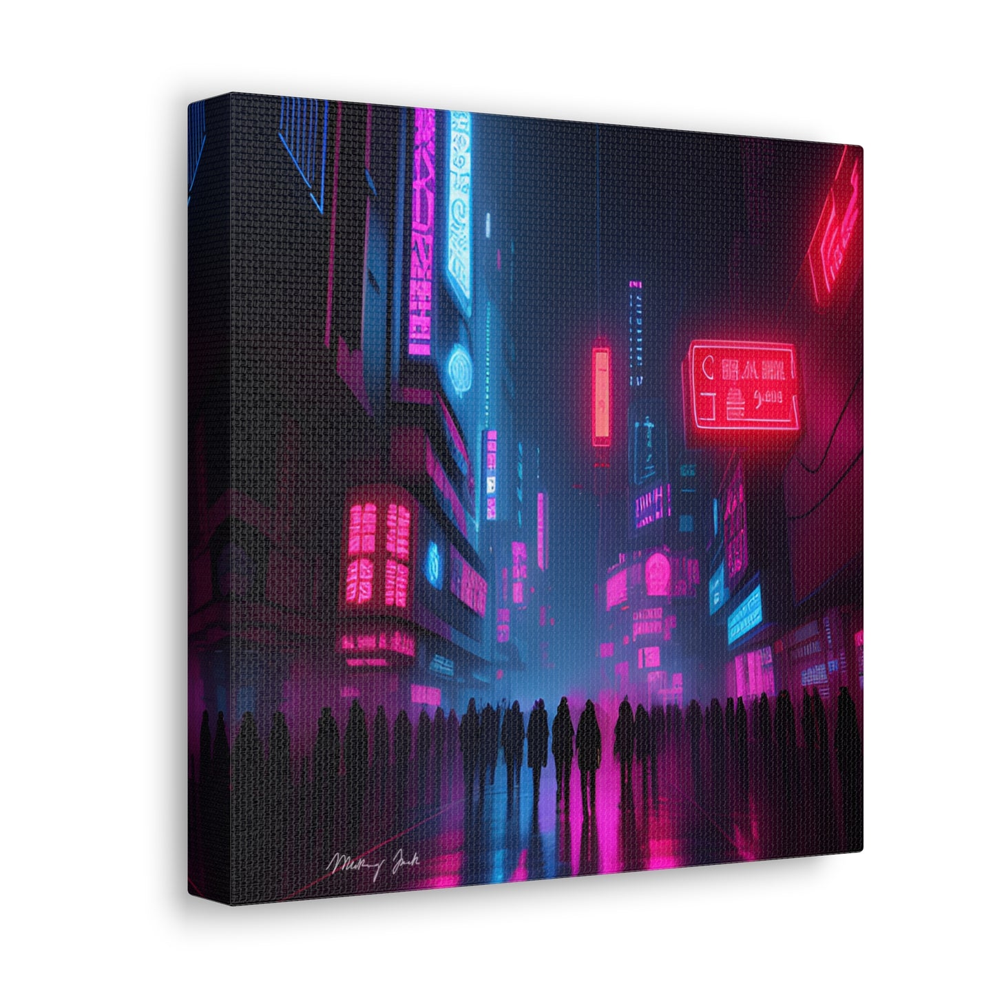 Shopping High Street Sales Futuristic Canvas Gallery Wraps