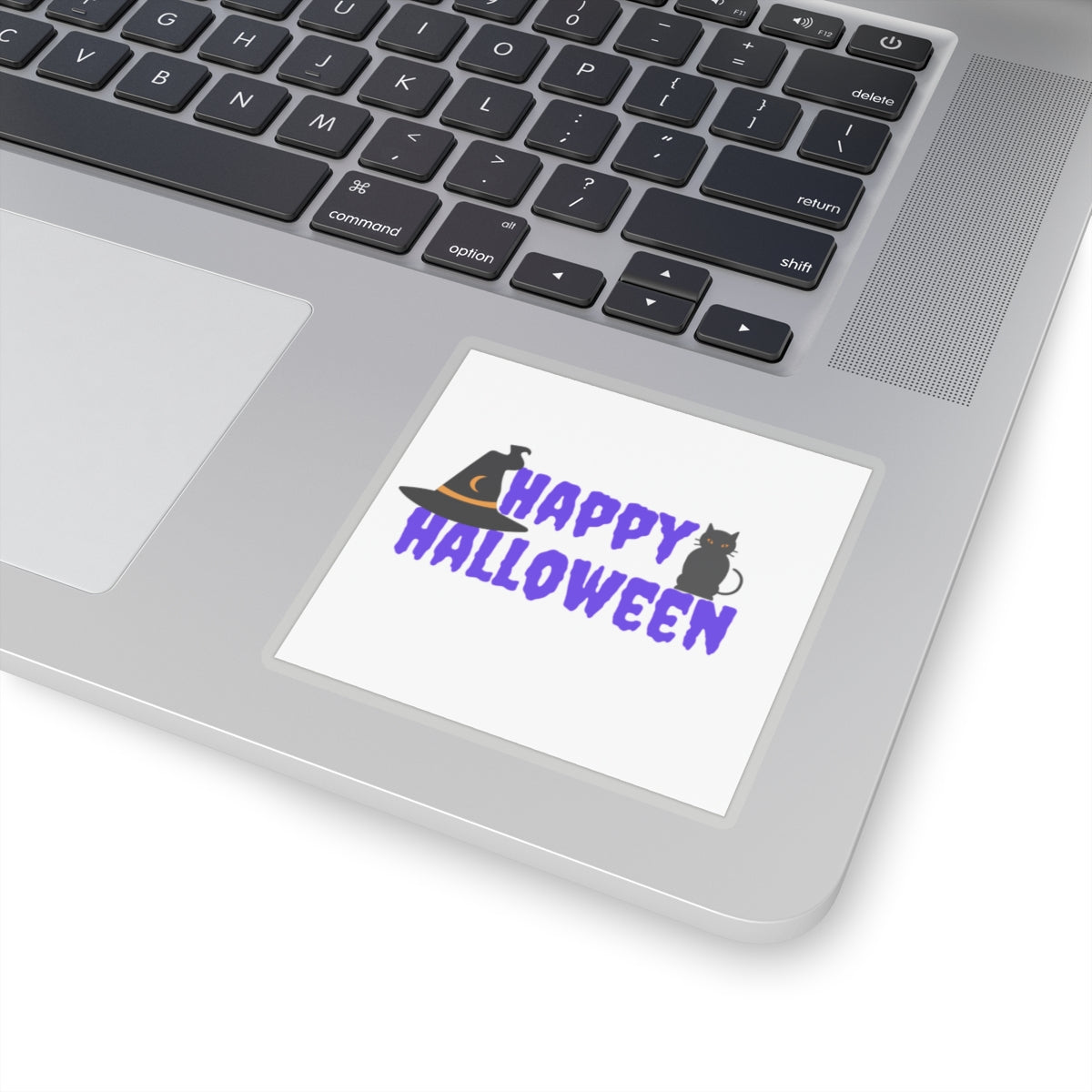 Happy Halloween Black Cat Stickers