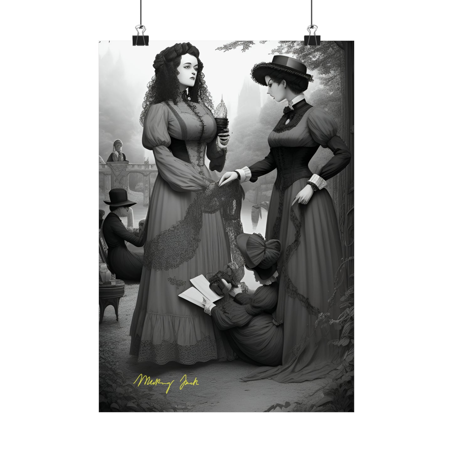 Victorian Ladies Day Out Matte Vertical Posters