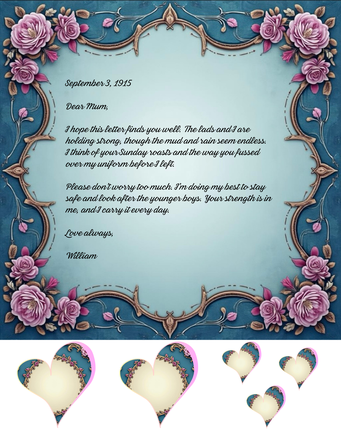 Love Letters War & Peace Junk Journal Template Pack 25 Pages