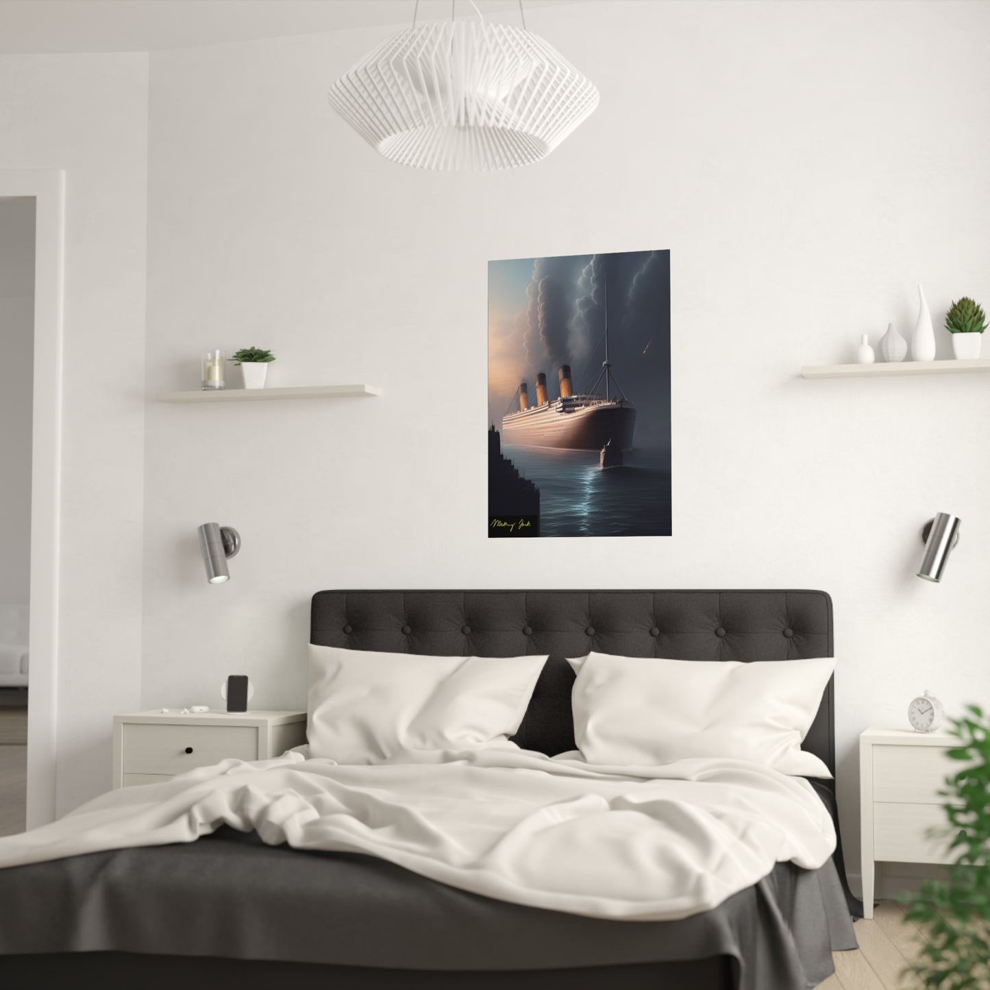 Night Ship Cruise Satin Poster (210gsm)