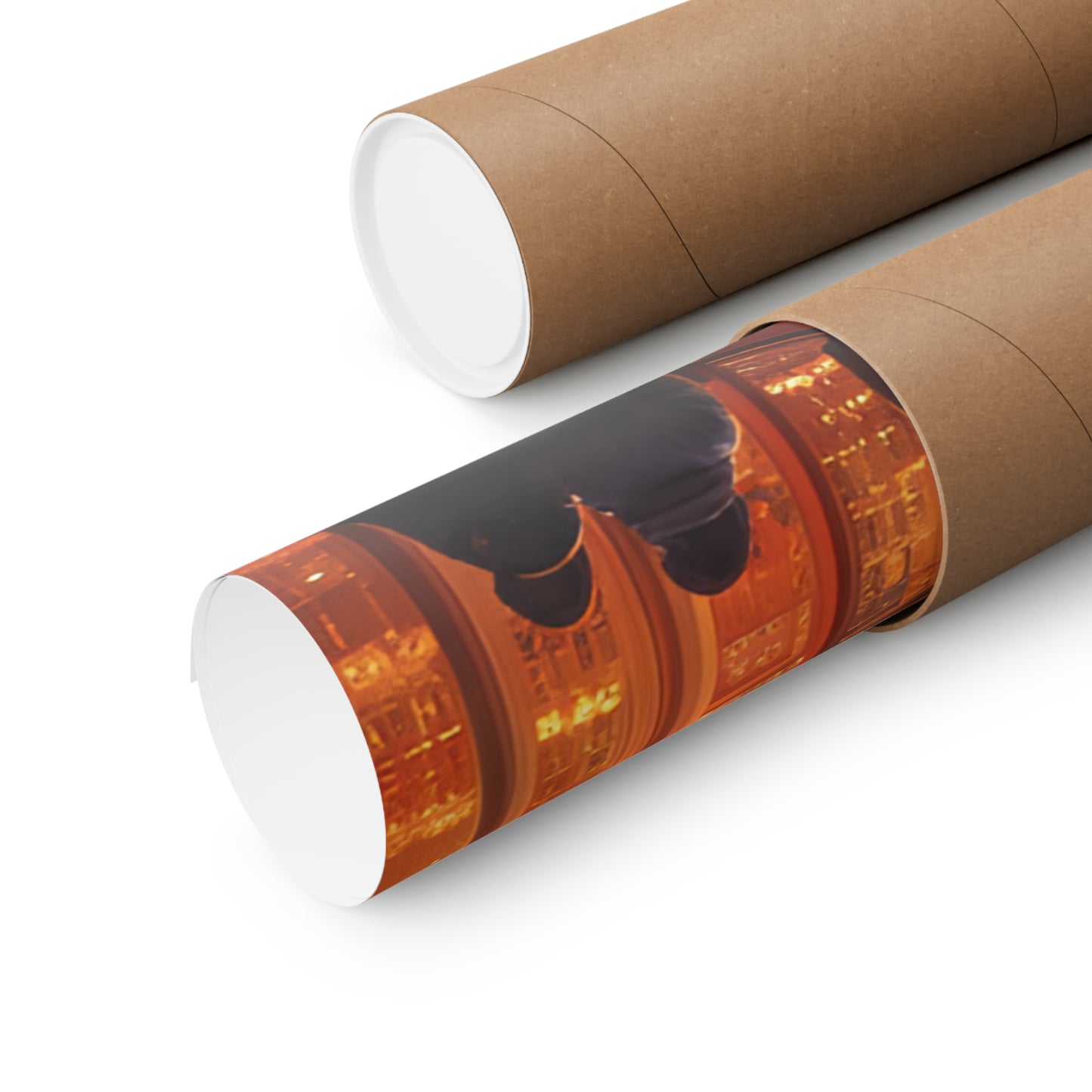 Christmas Shoppers Matte Vertical Posters