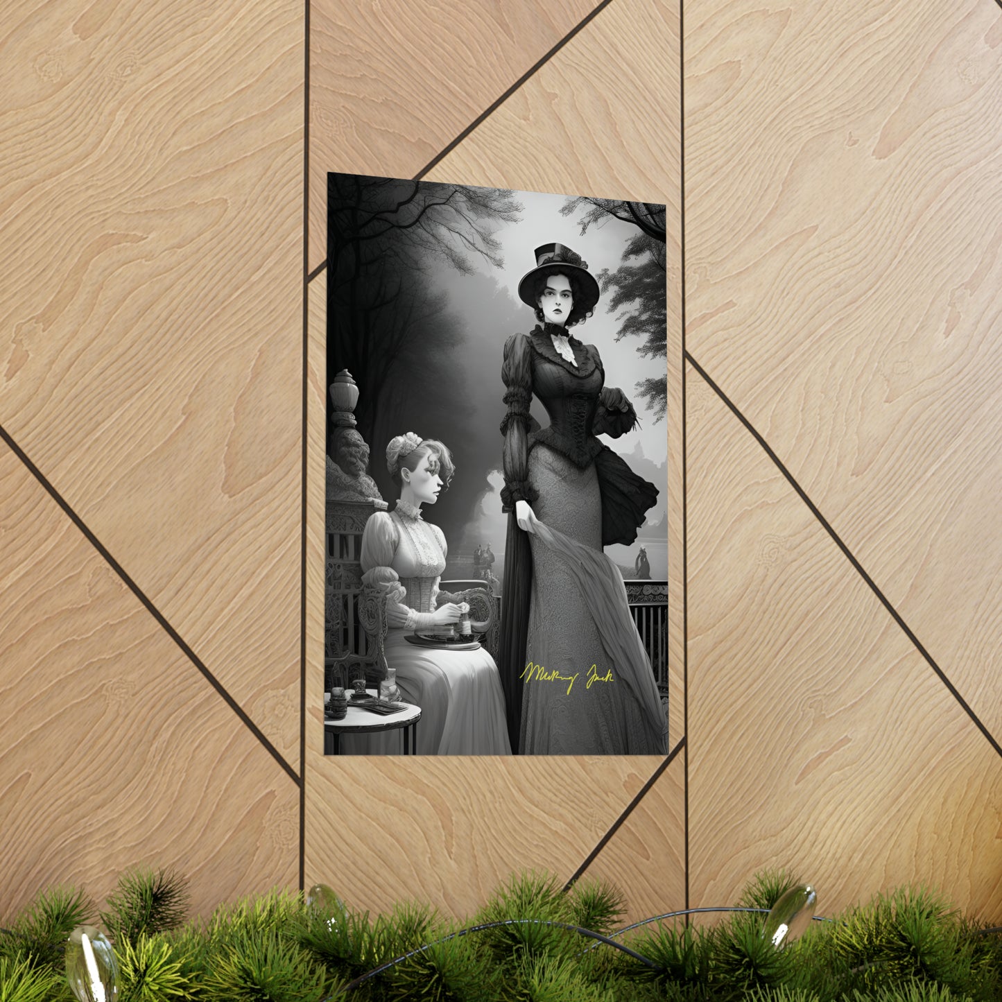 Victorian Ladies Walk Matte Vertical Posters