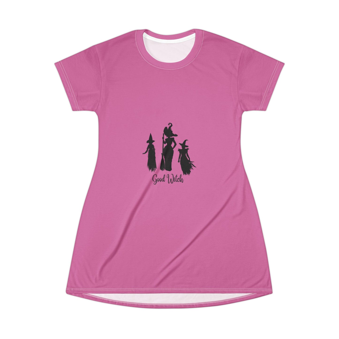 Good Witch T-Shirt Dress (AOP) light pink