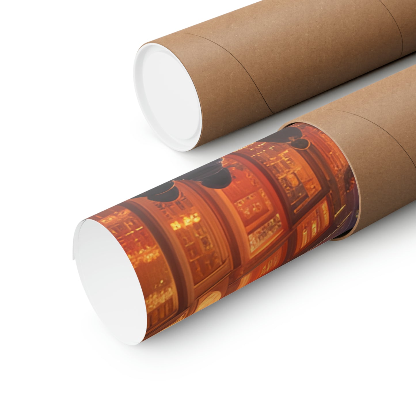 Christmas Shoppers Matte Vertical Posters