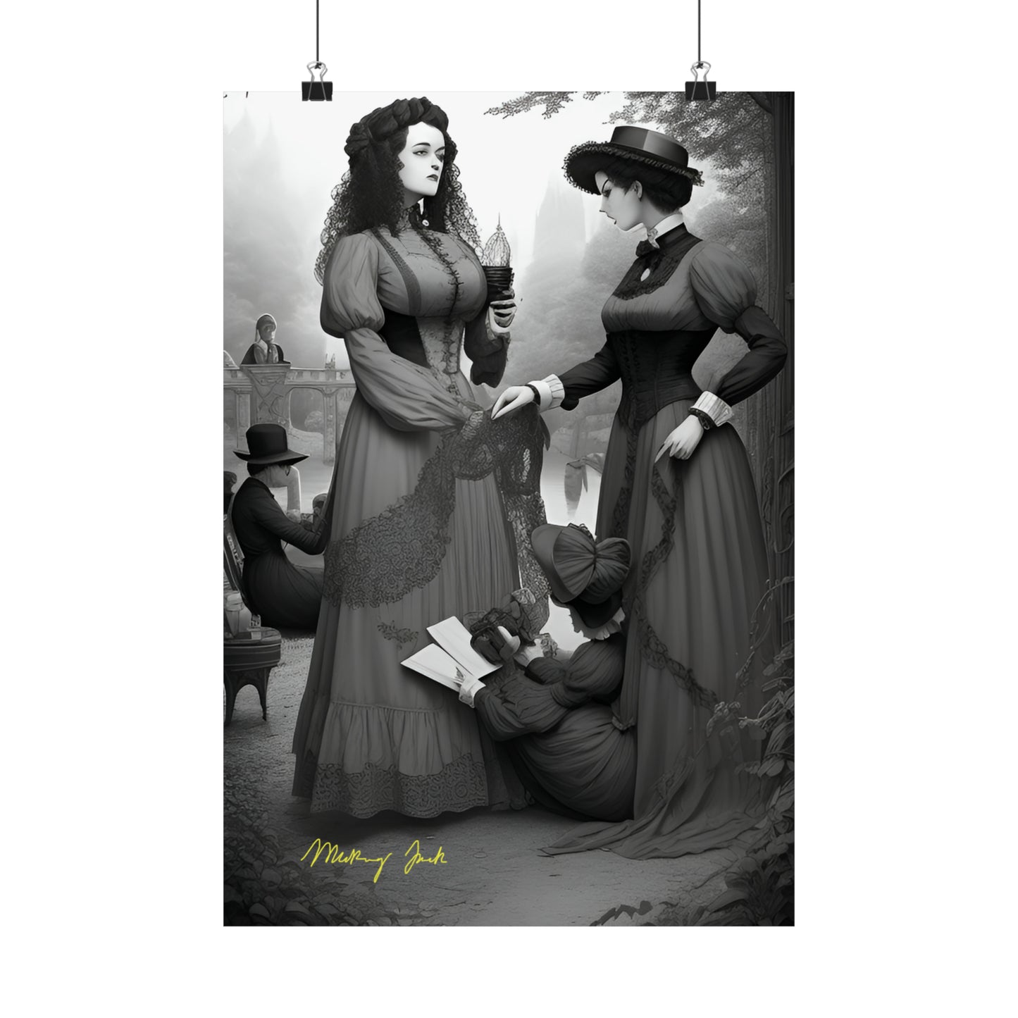 Victorian Ladies Day Out Matte Vertical Posters