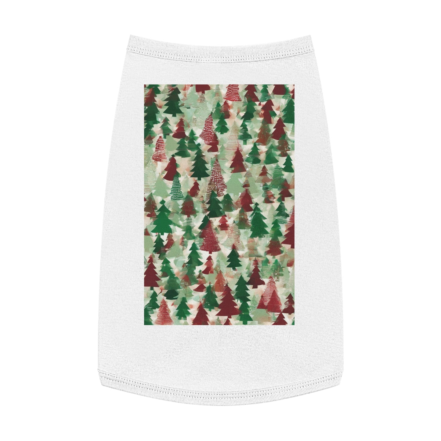 Pet Tank Top Christmas Tree Forest