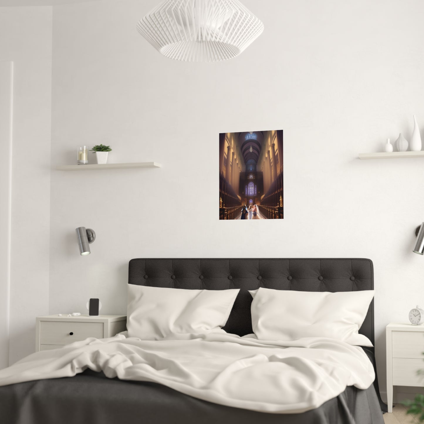 Futuristic Wedding Satin Poster (210gsm)